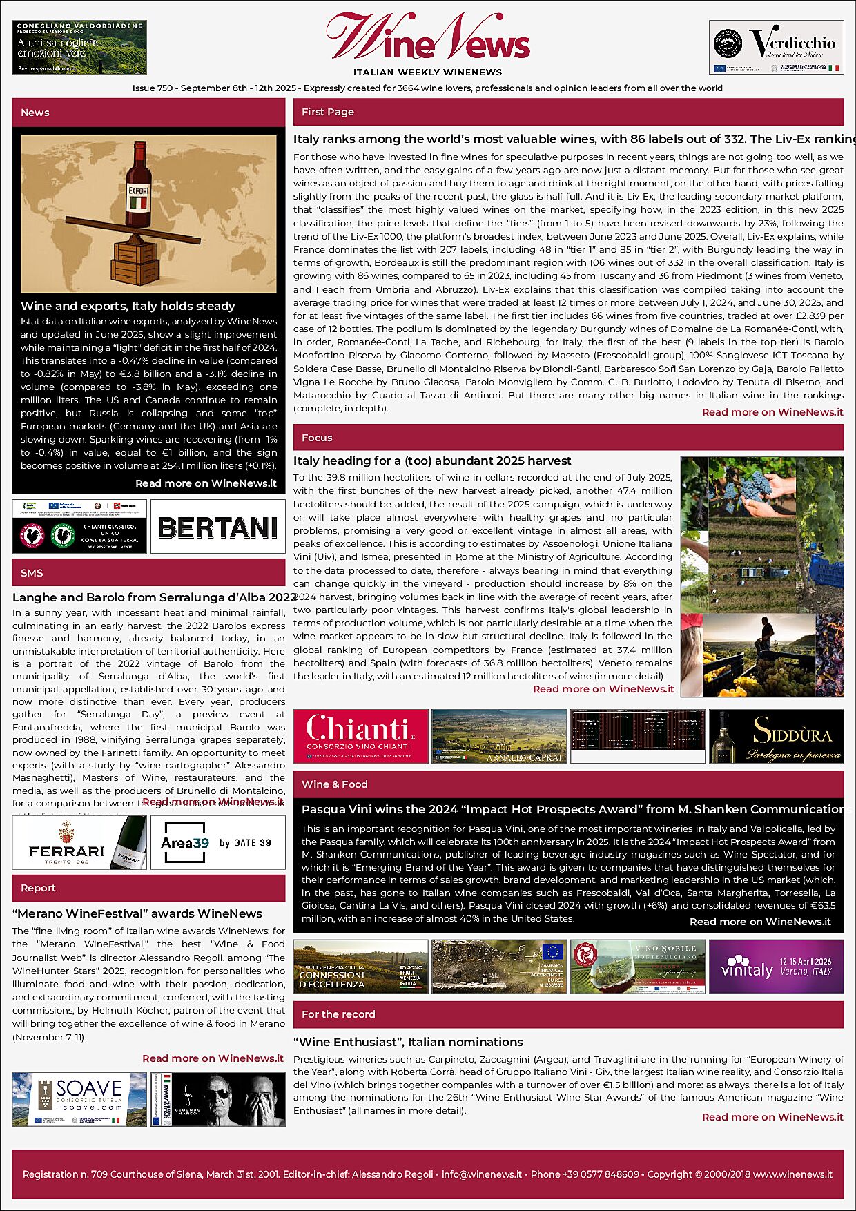 Italian Weekly WineNews