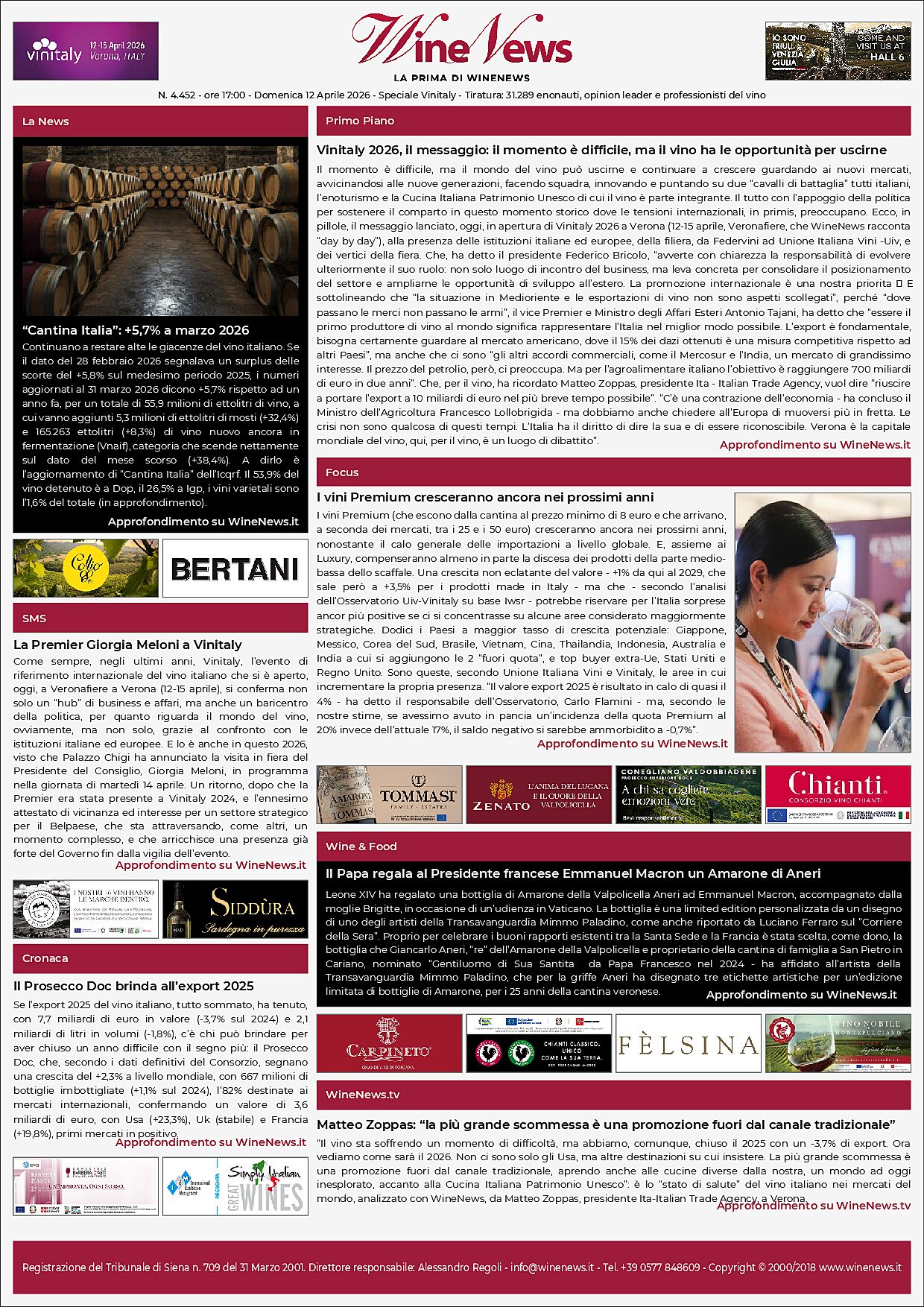 La Prima di WineNews