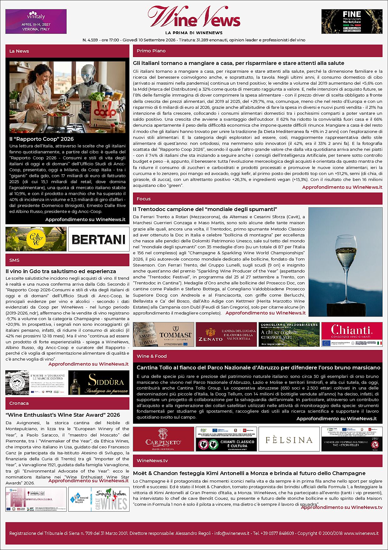 La Prima di WineNews