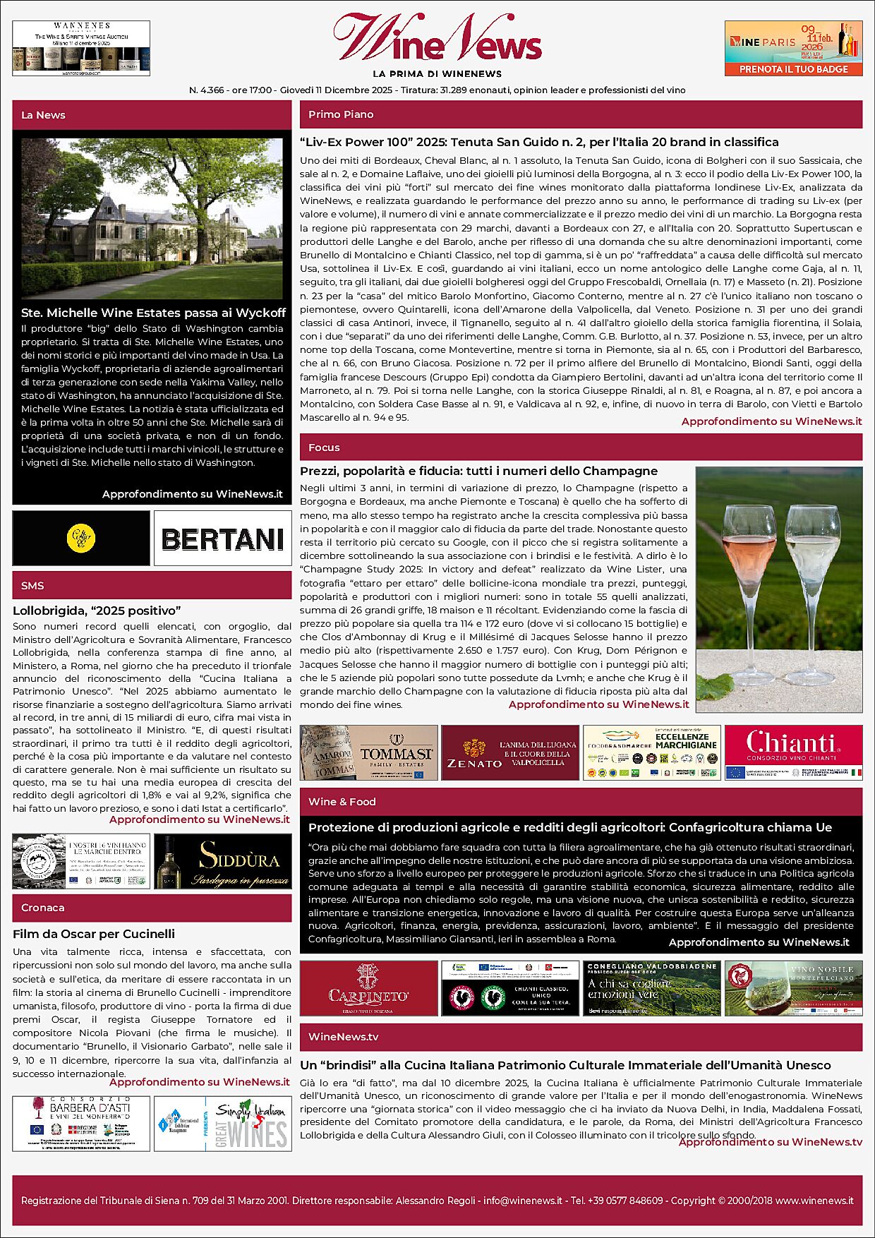 La Prima di WineNews