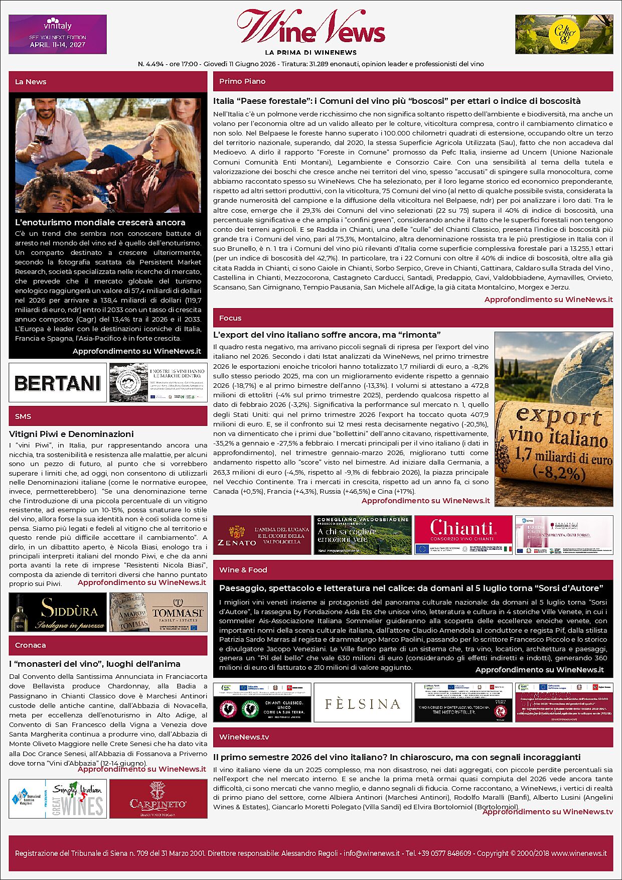 La Prima di WineNews