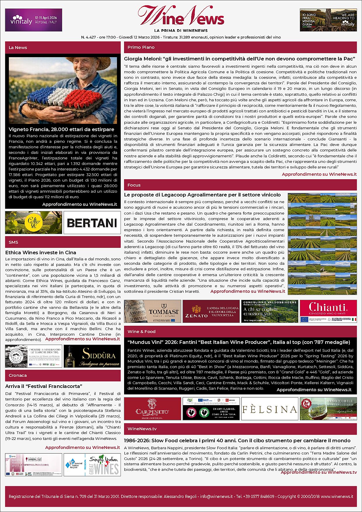 La Prima di WineNews