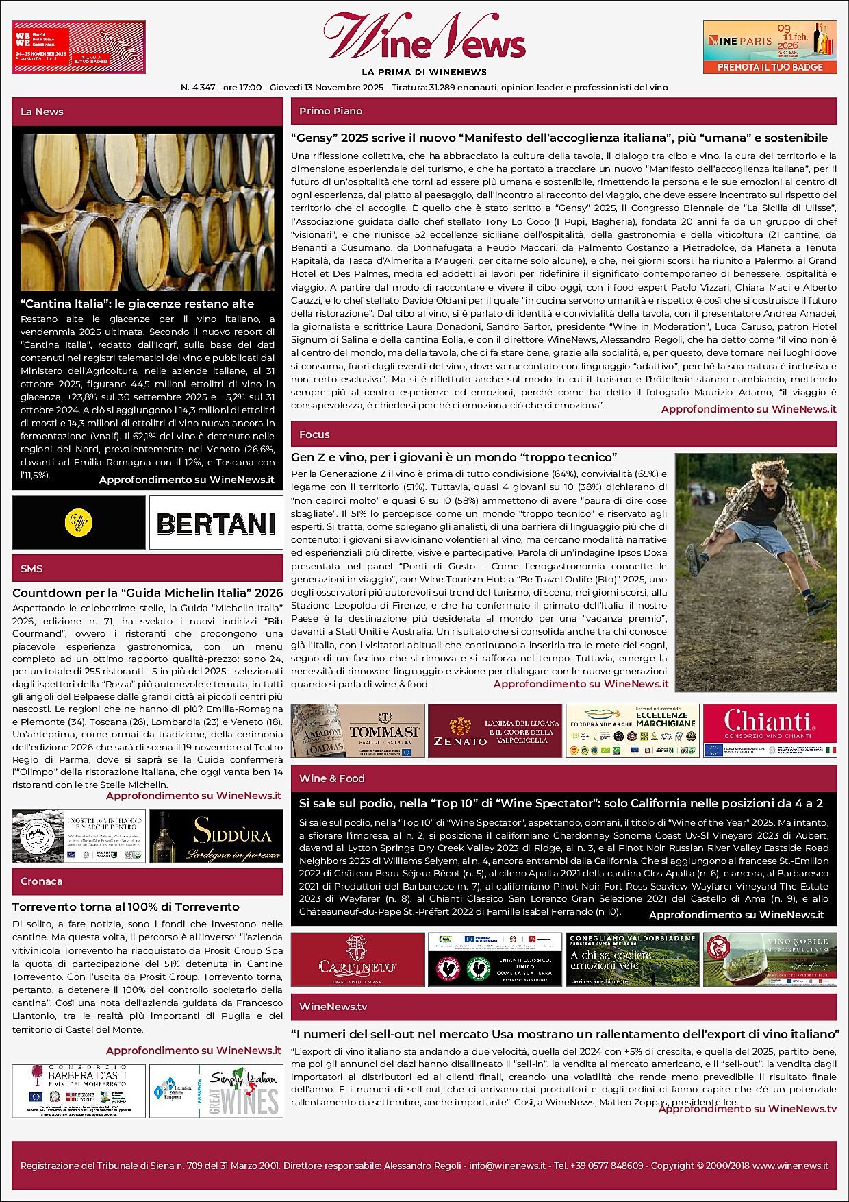 La Prima di WineNews