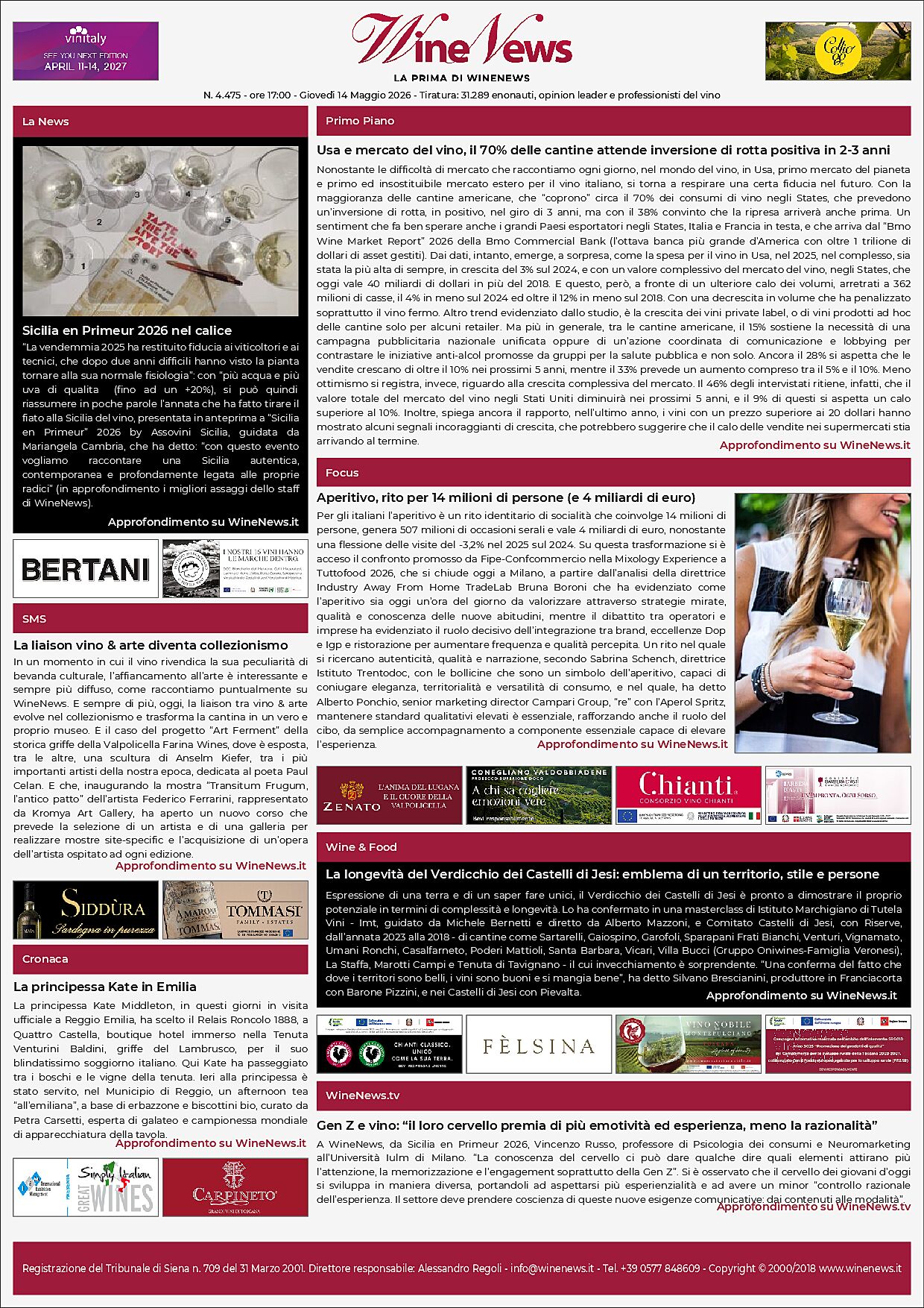 La Prima di WineNews
