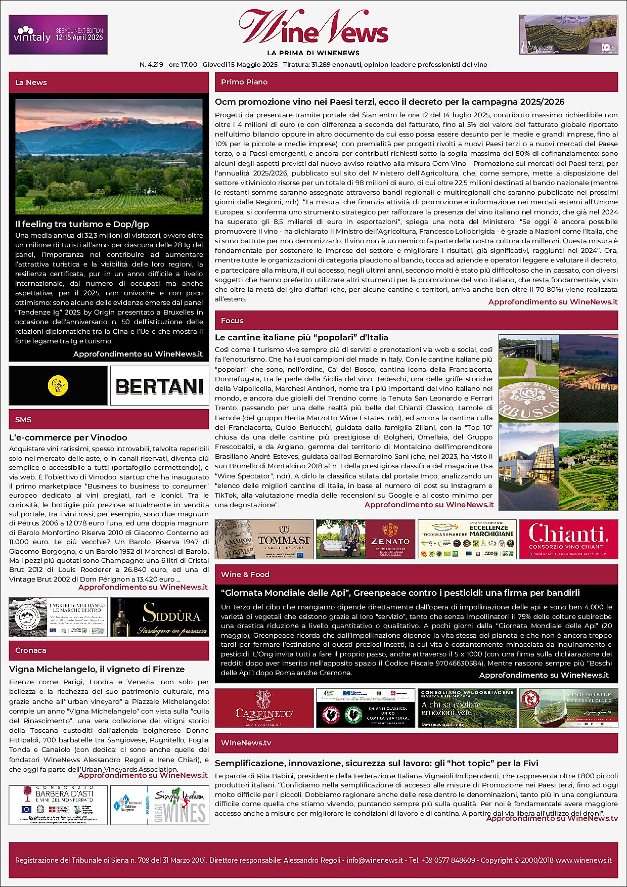 La Prima di WineNews