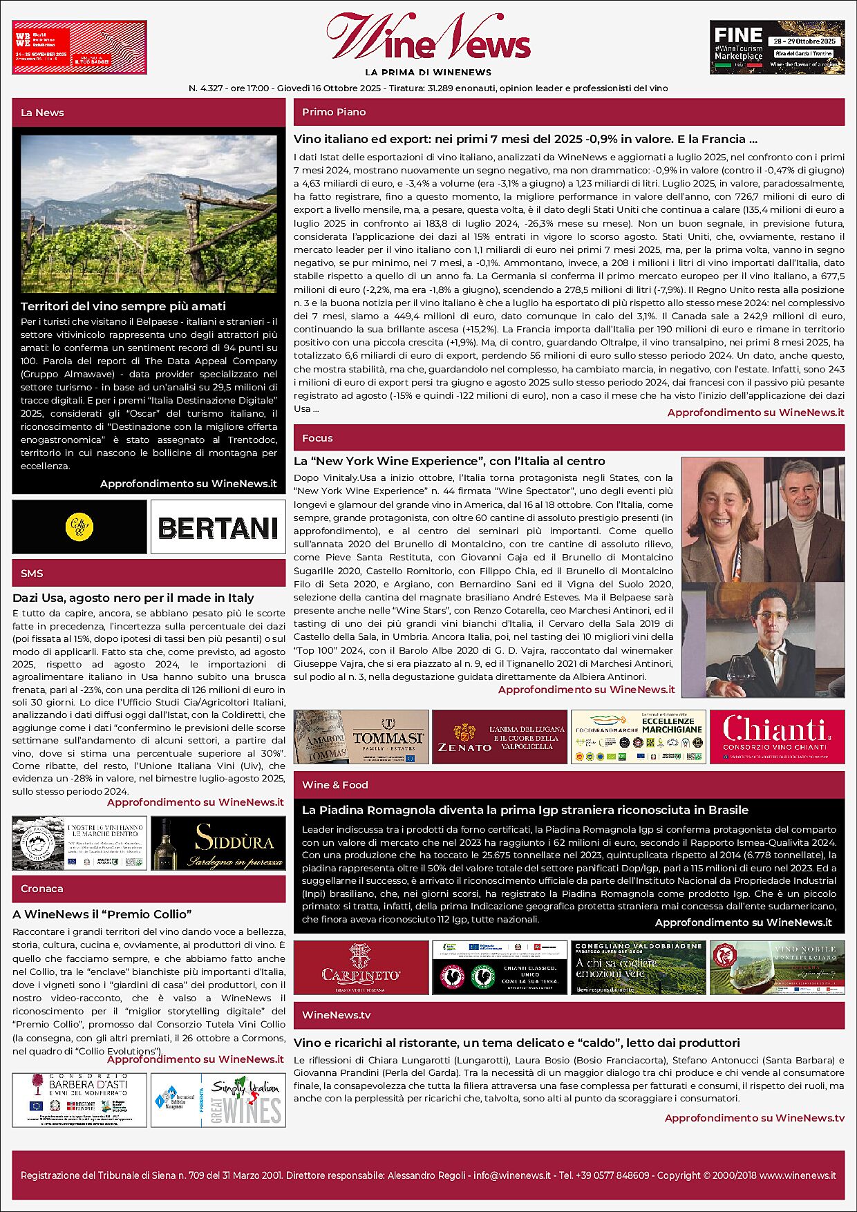 La Prima di WineNews