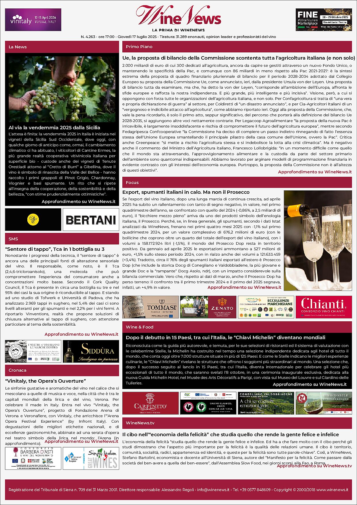 La Prima di WineNews