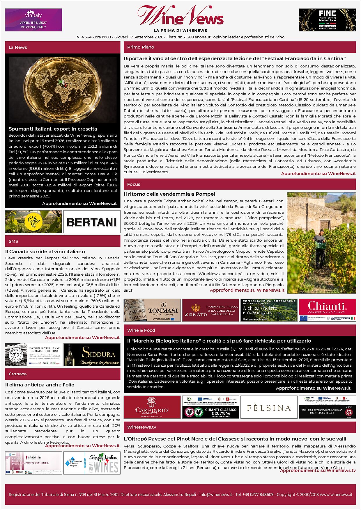 La Prima di WineNews