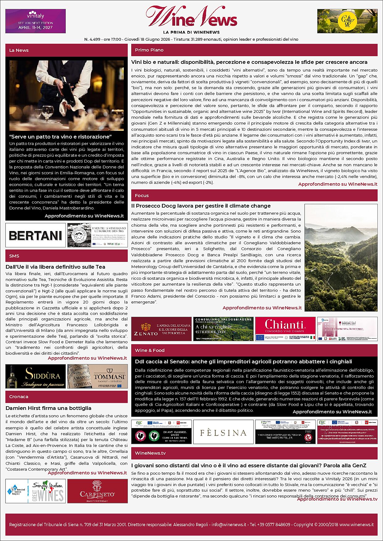 La Prima di WineNews