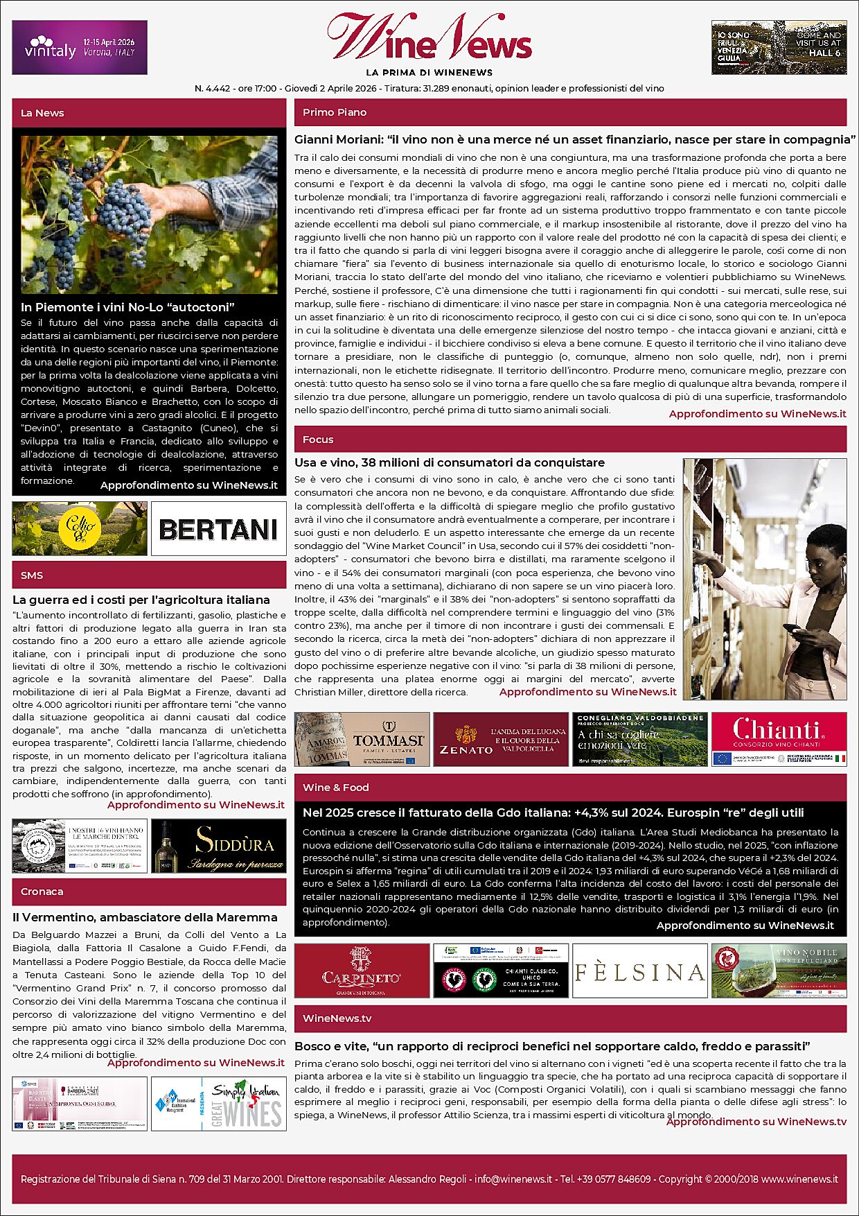 La Prima di WineNews