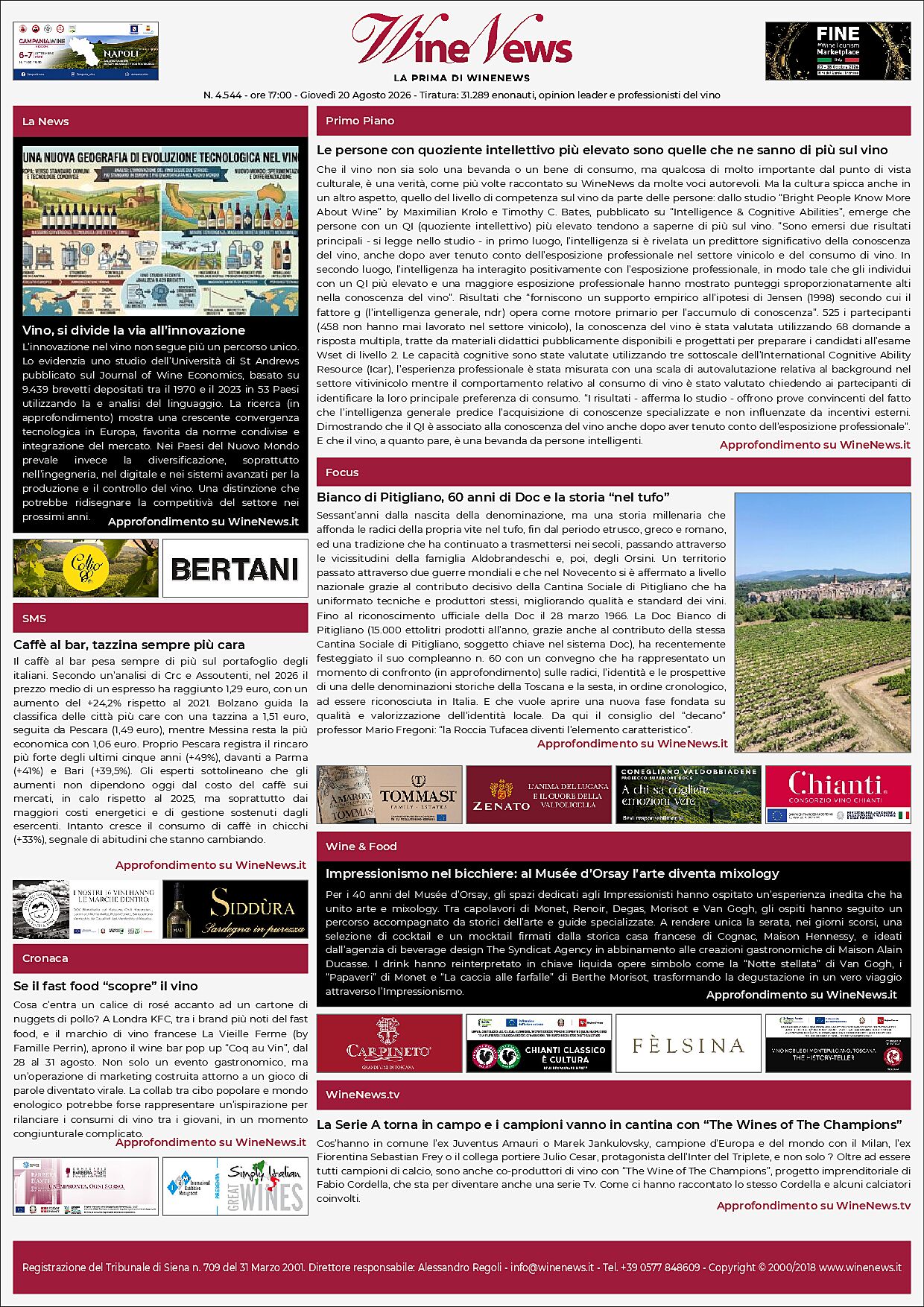 La Prima di WineNews
