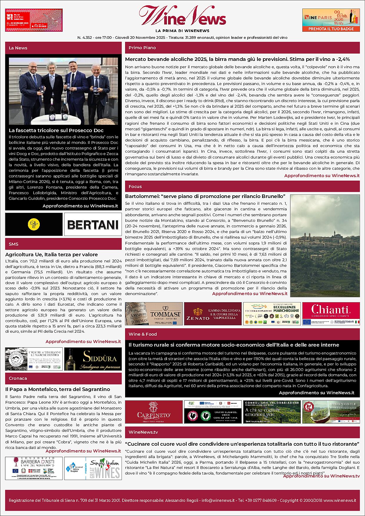 La Prima di WineNews