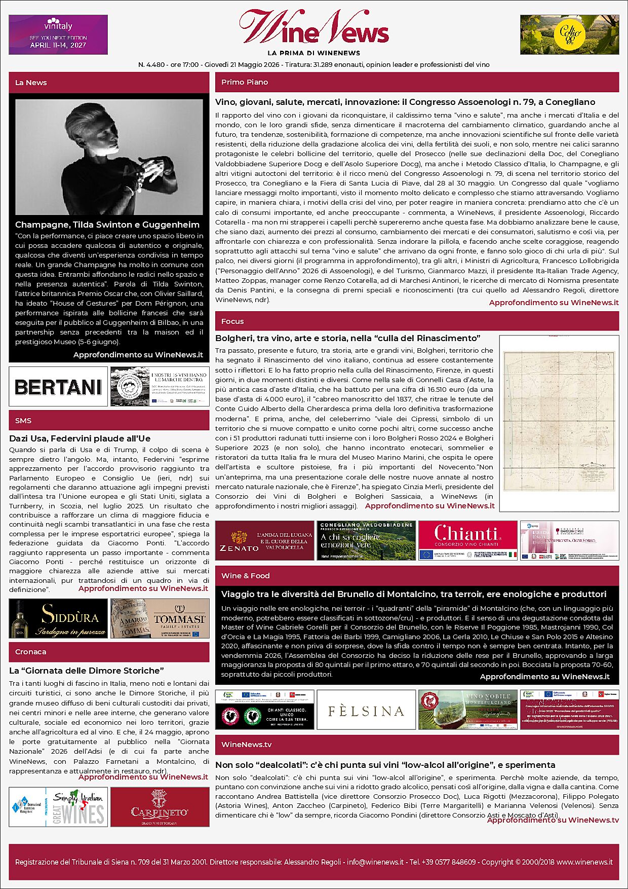 La Prima di WineNews