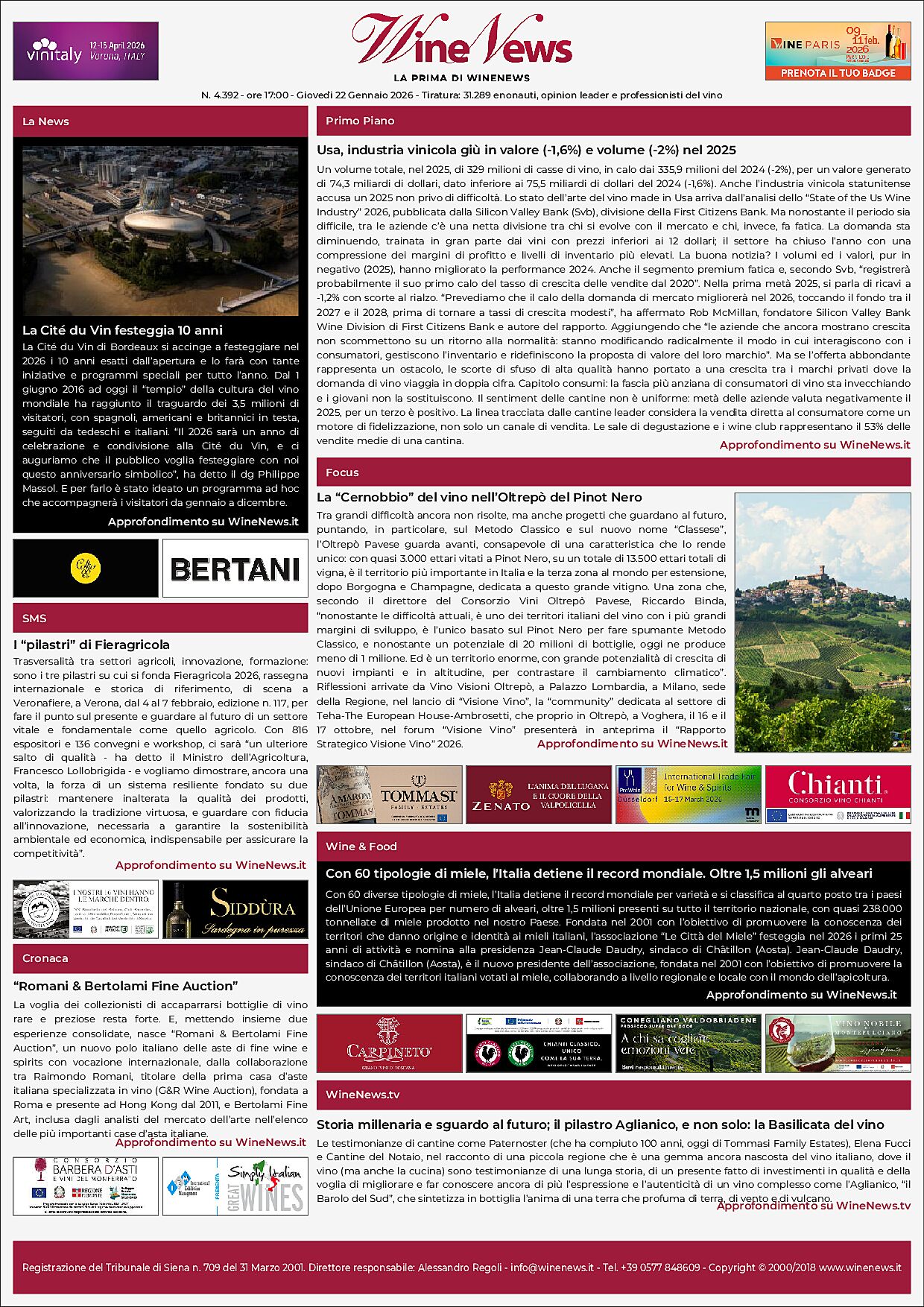 La Prima di WineNews