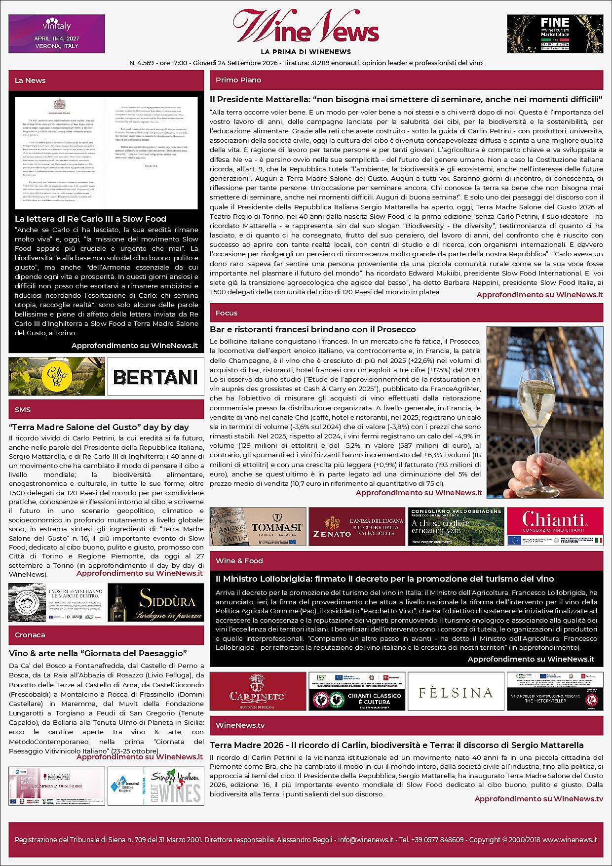 La Prima di WineNews