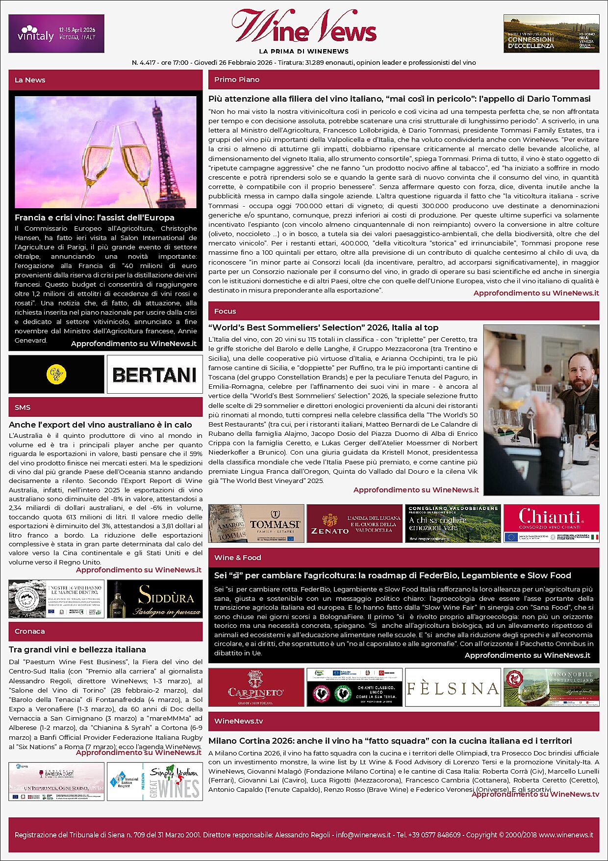 La Prima di WineNews