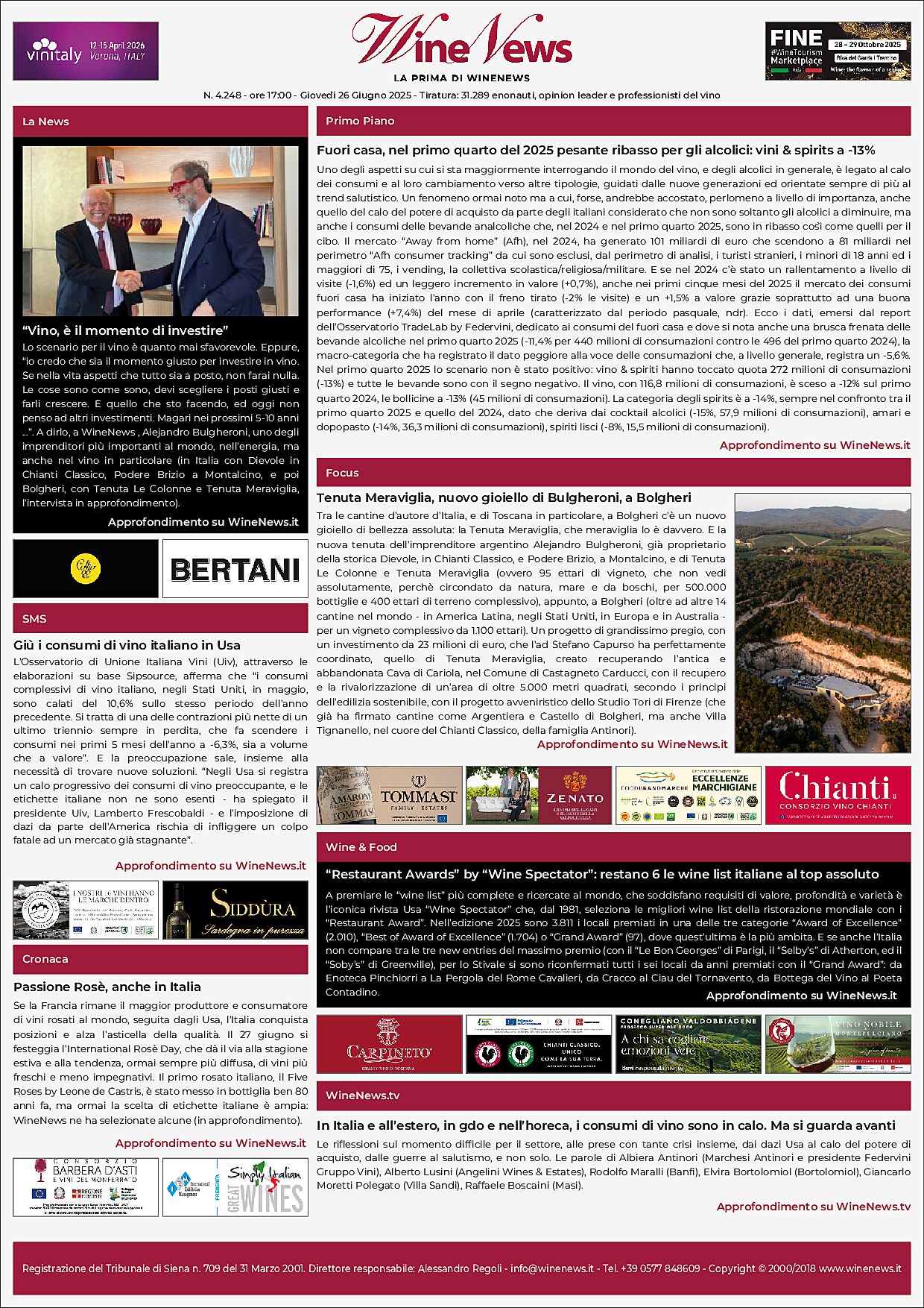 La Prima di WineNews