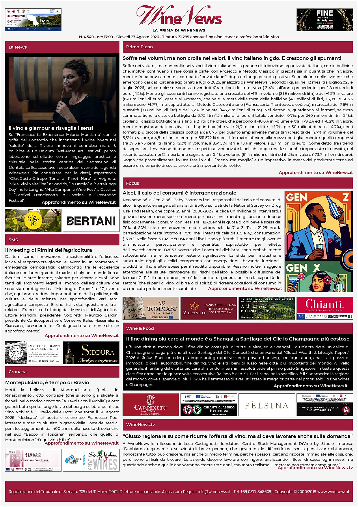 La Prima di WineNews