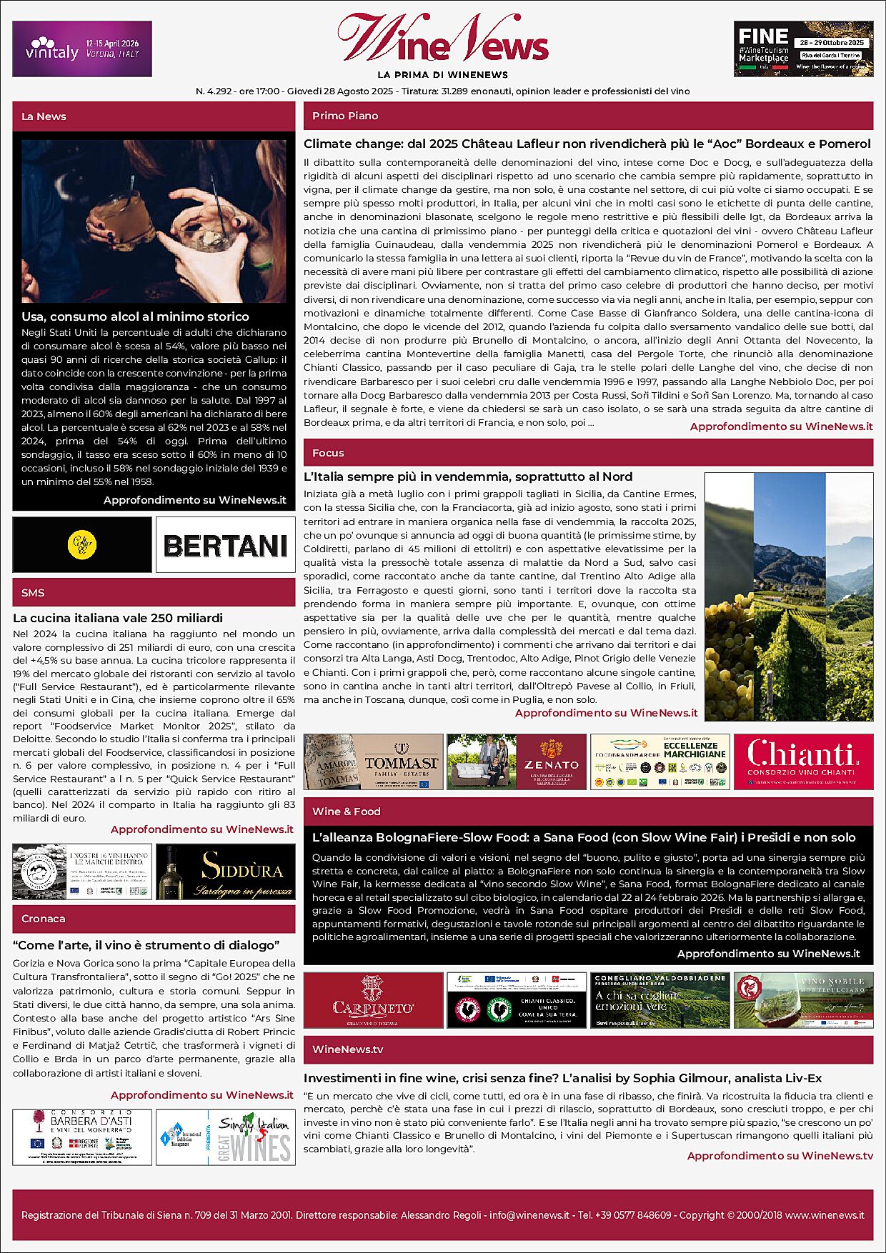 La Prima di WineNews