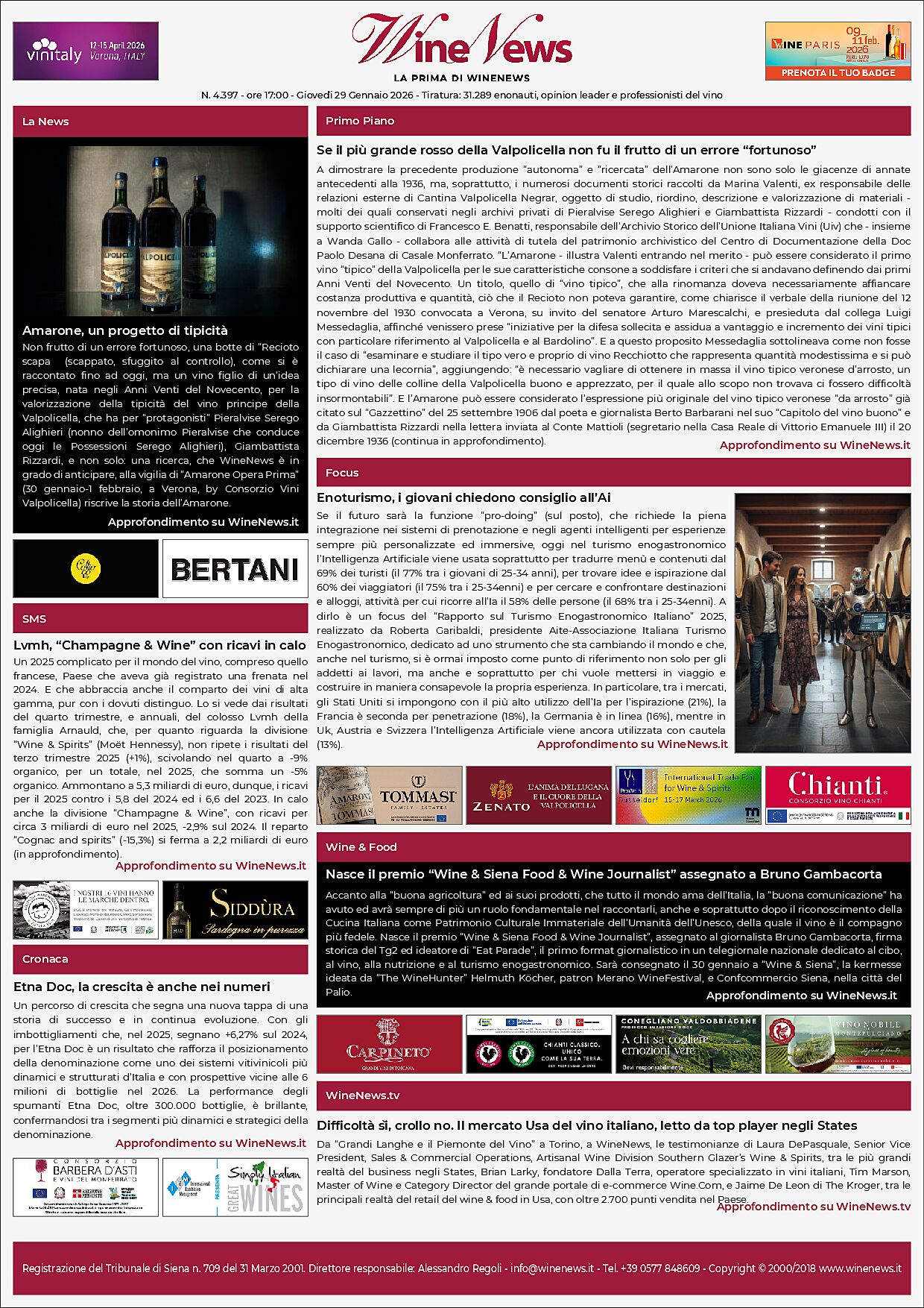 La Prima di WineNews