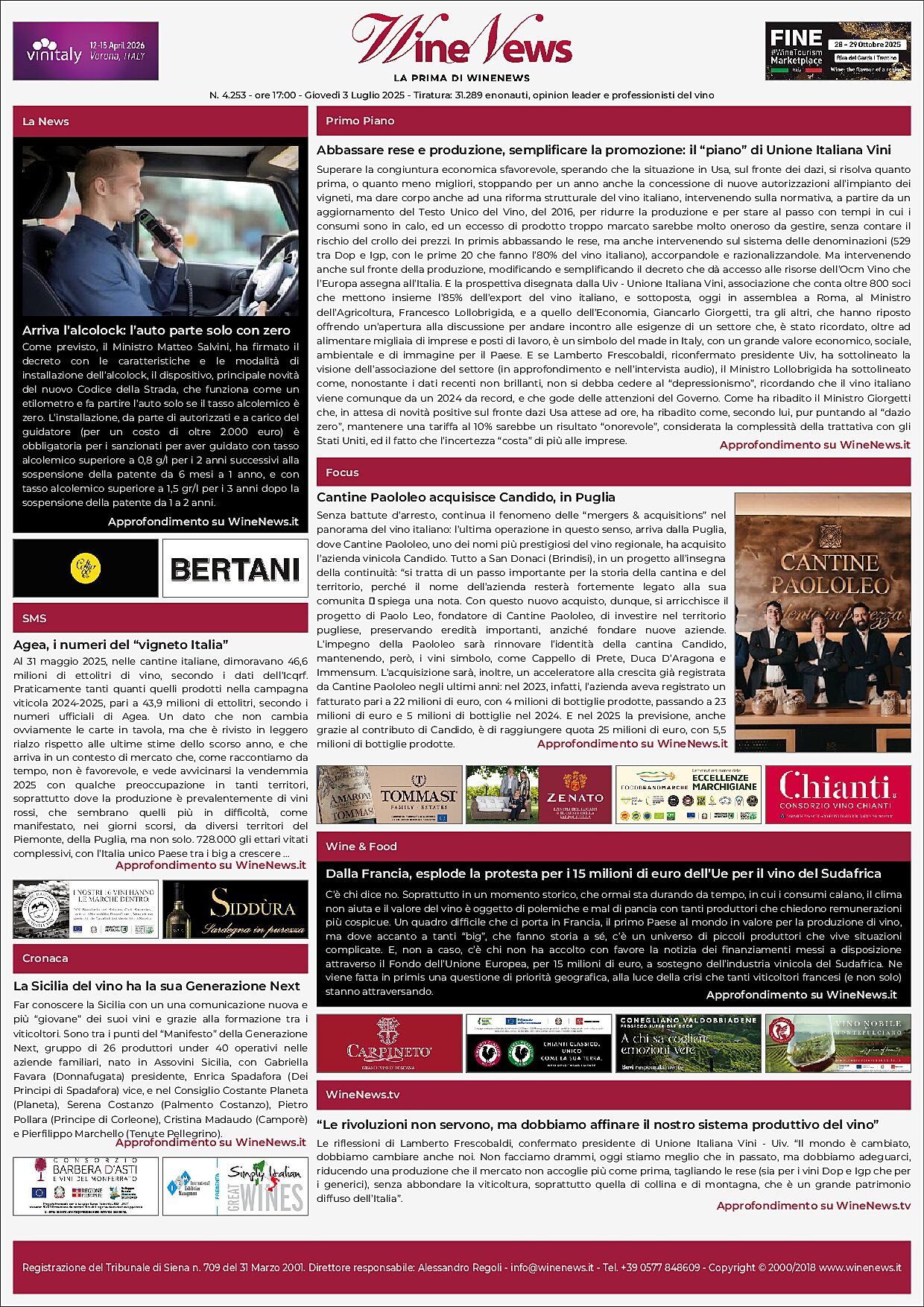 La Prima di WineNews