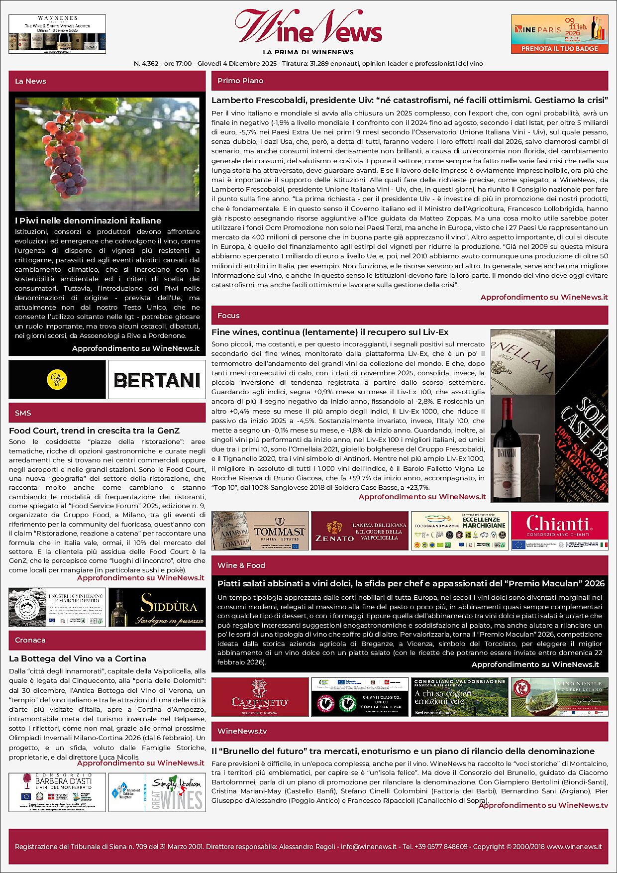 La Prima di WineNews