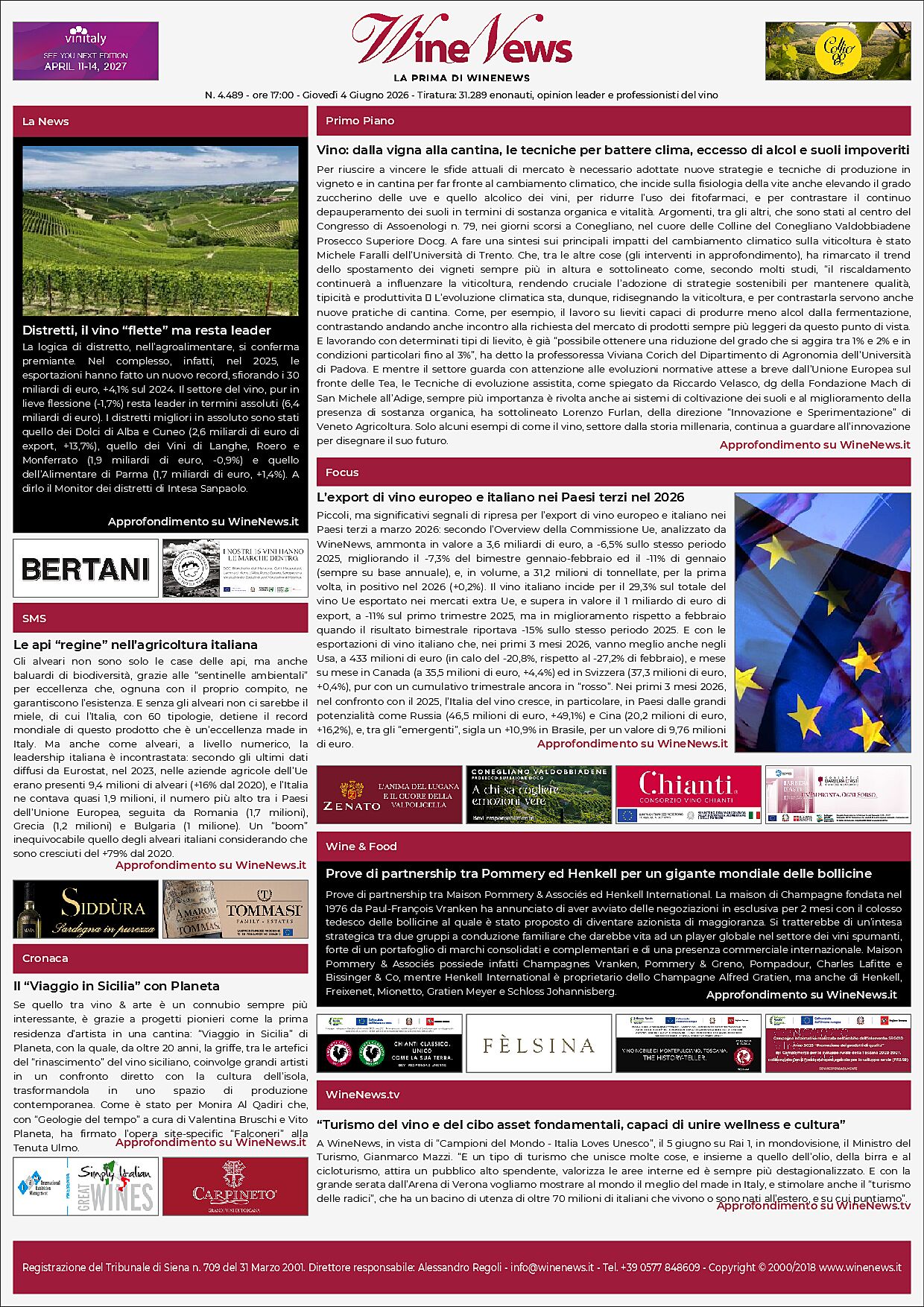 La Prima di WineNews