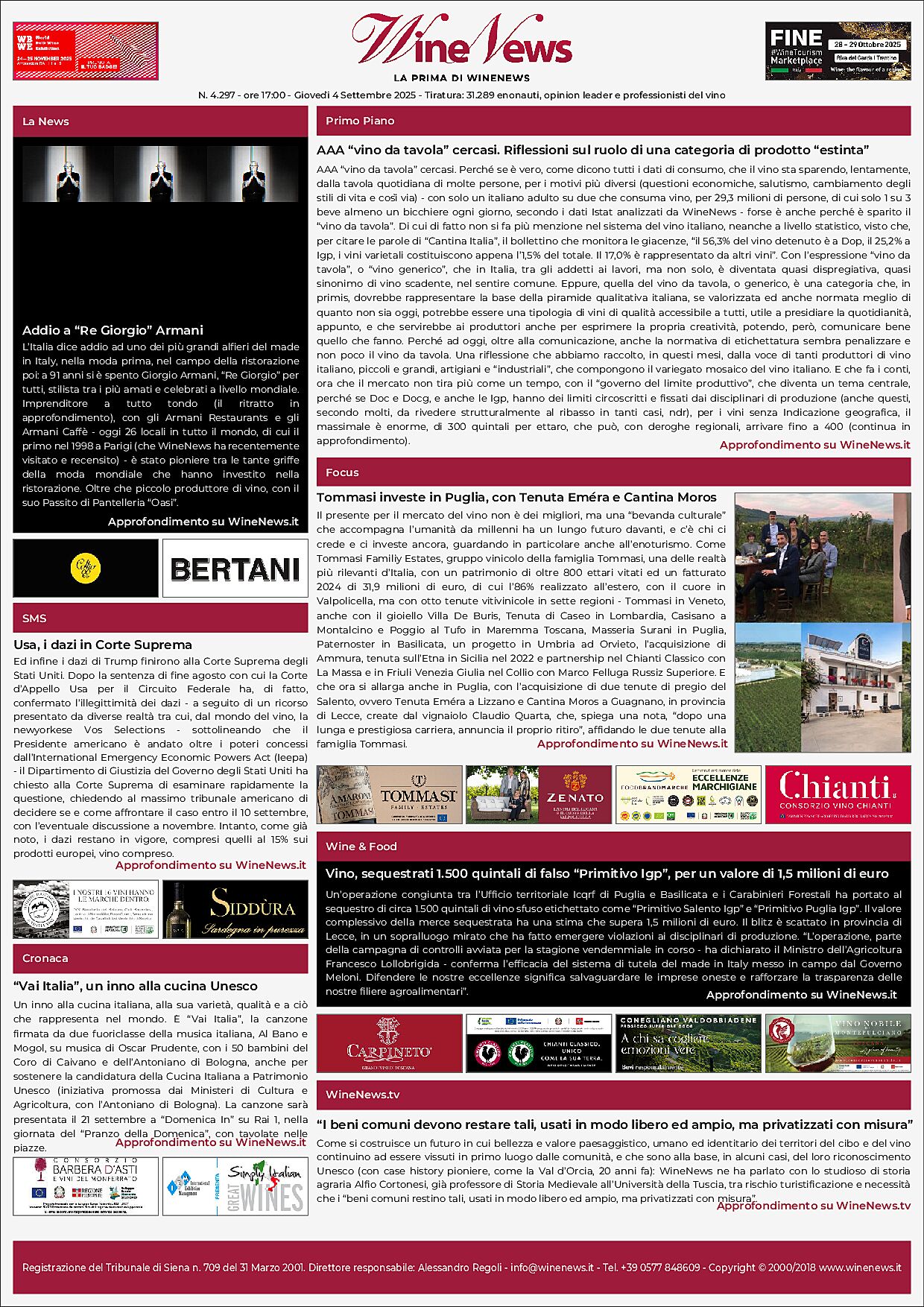 La Prima di WineNews