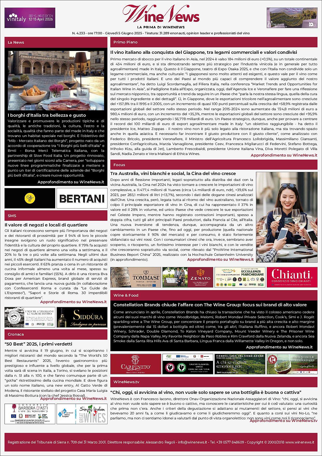 La Prima di WineNews