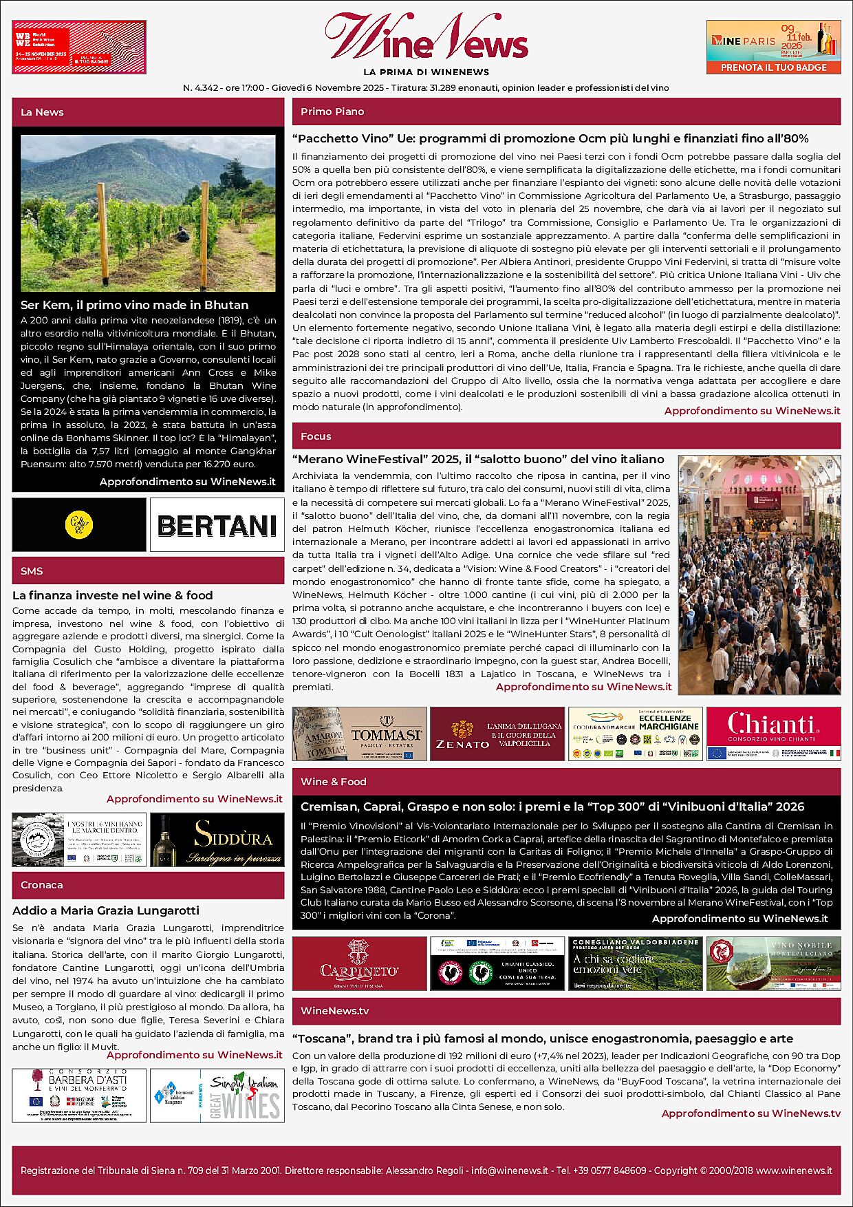 La Prima di WineNews