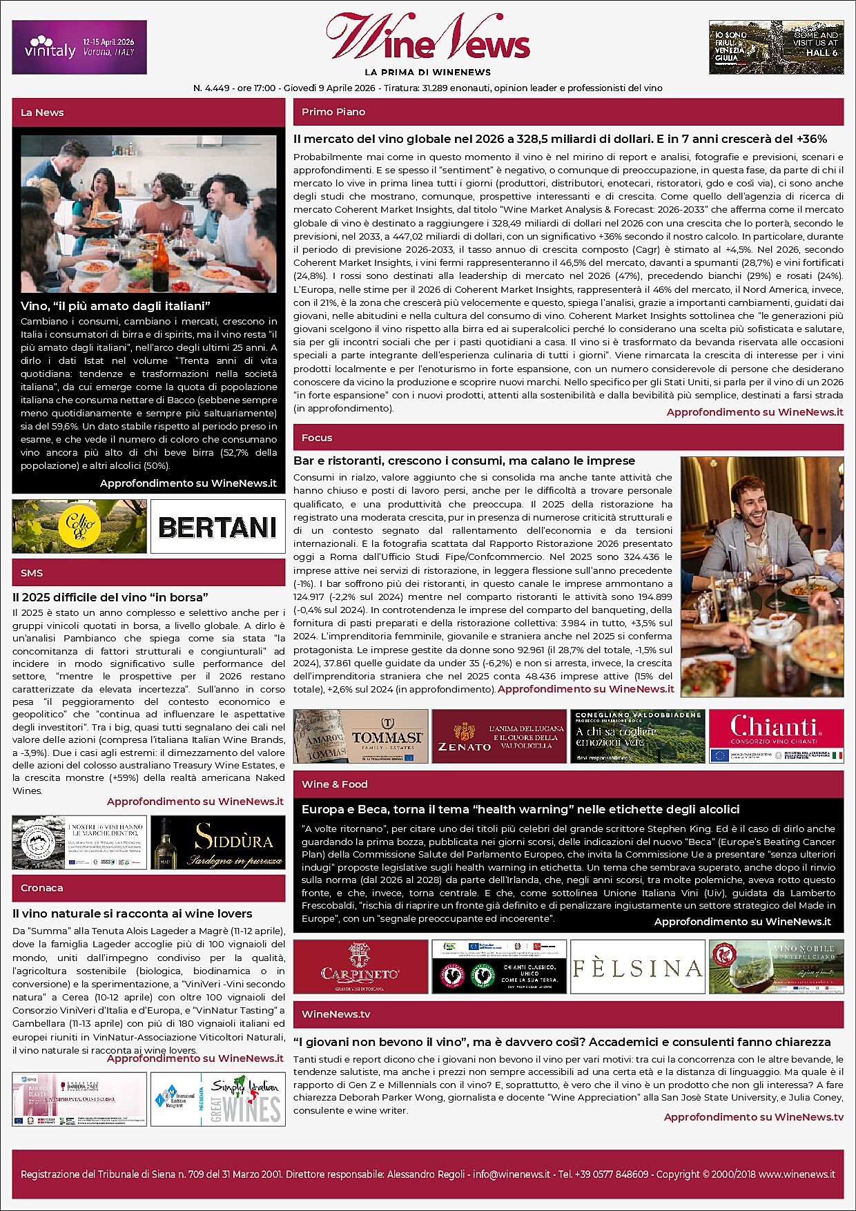 La Prima di WineNews