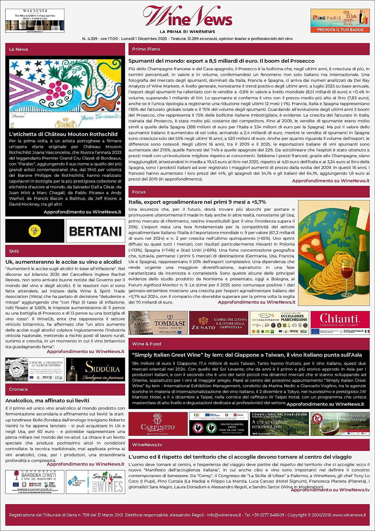 La Prima di WineNews