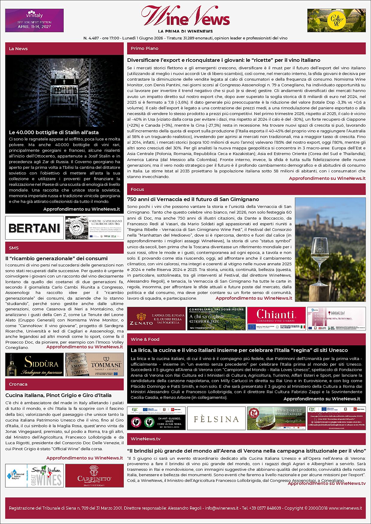 La Prima di WineNews