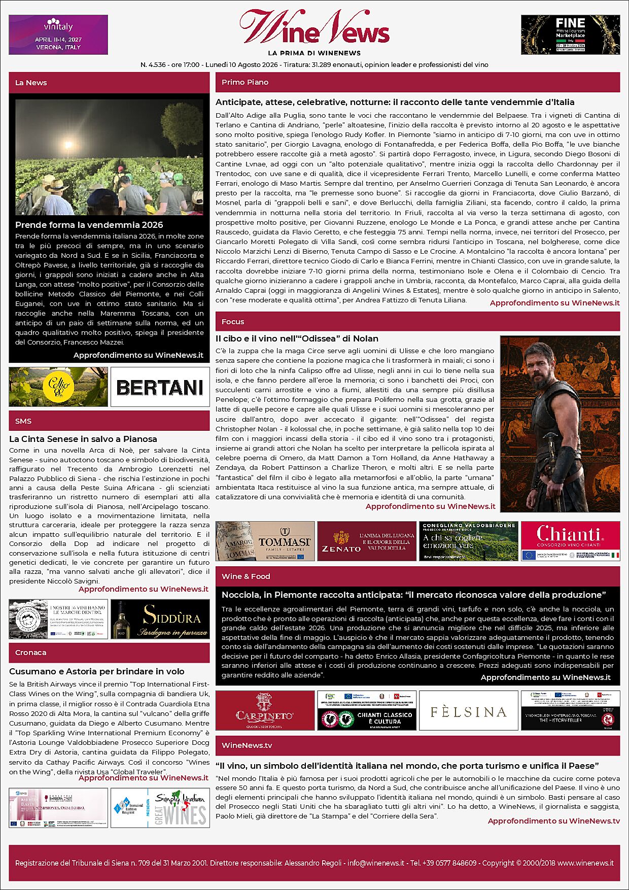 La Prima di WineNews