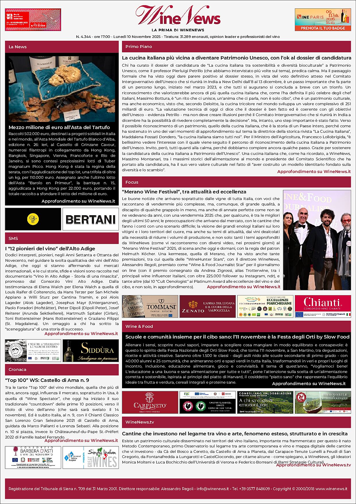 La Prima di WineNews