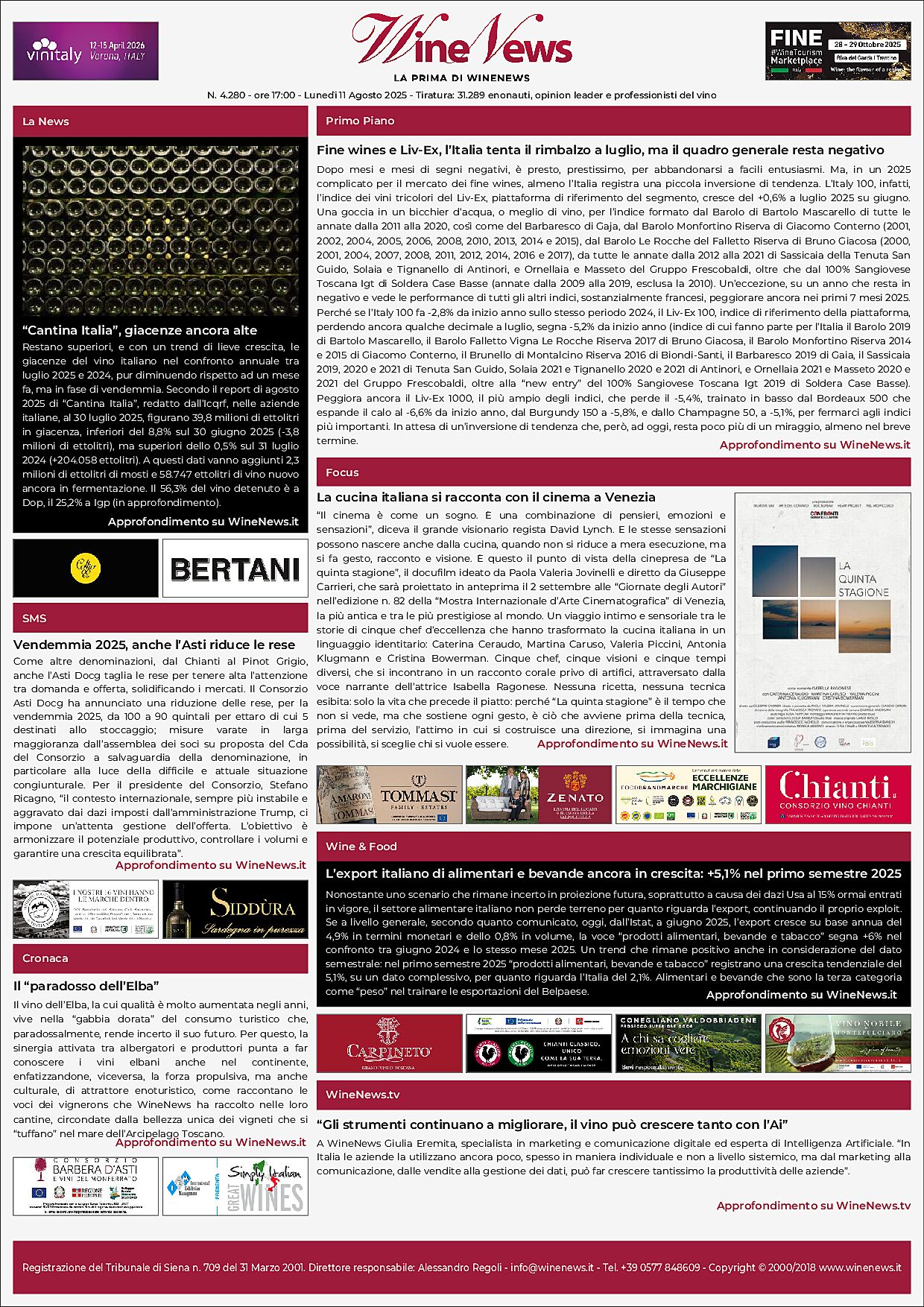 La Prima di WineNews