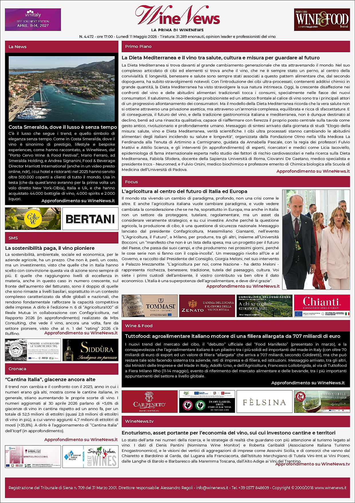 La Prima di WineNews