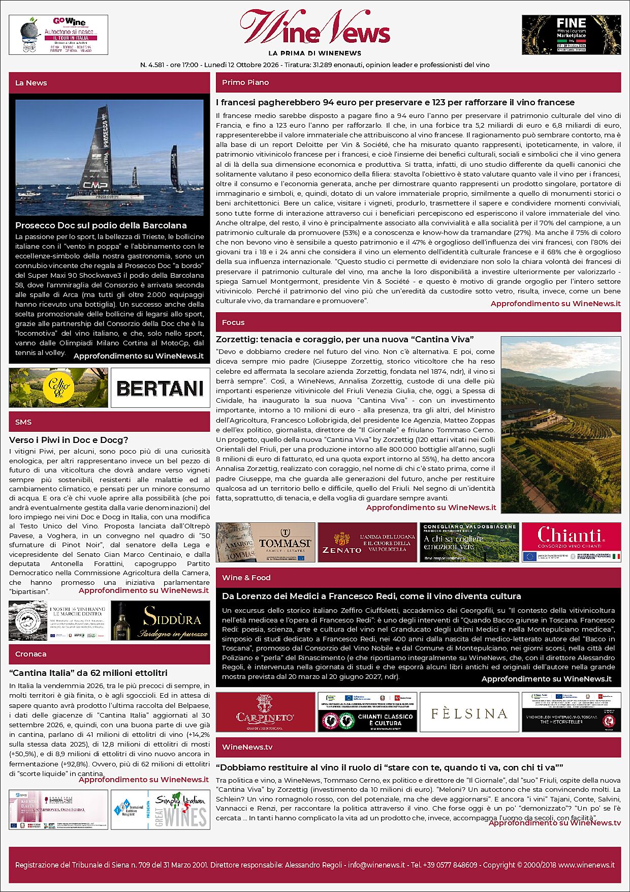 La Prima di WineNews