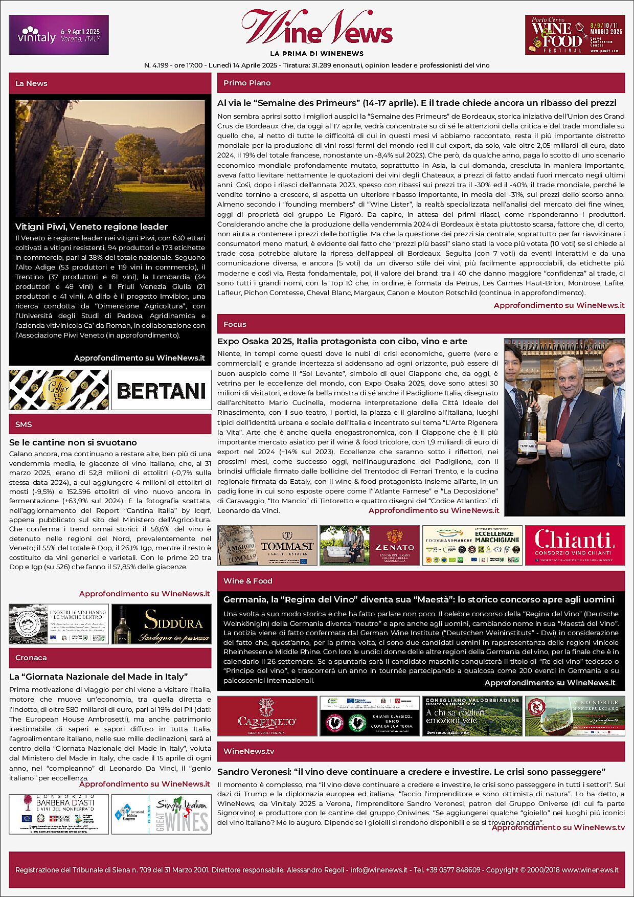 La Prima di WineNews