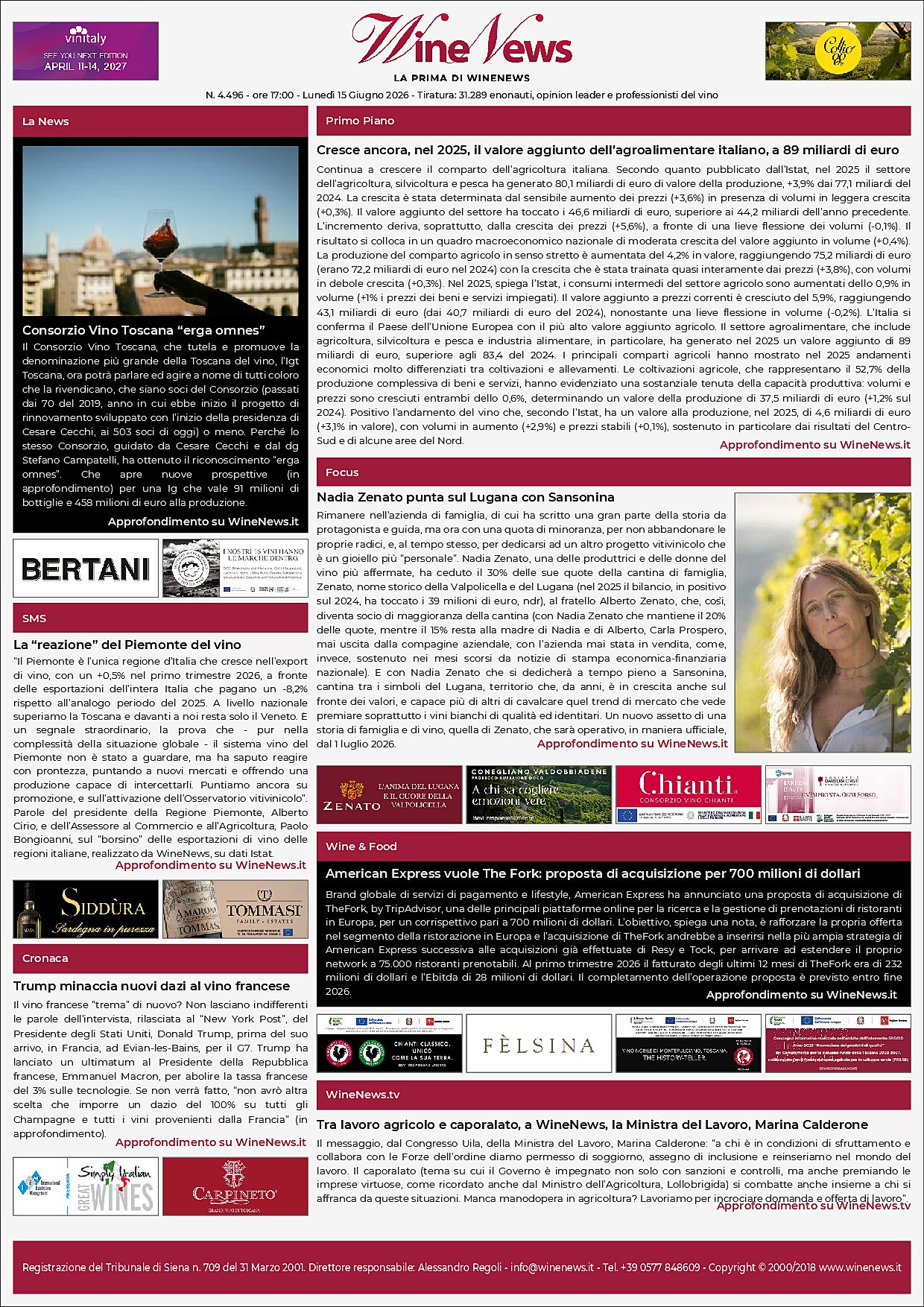 La Prima di WineNews