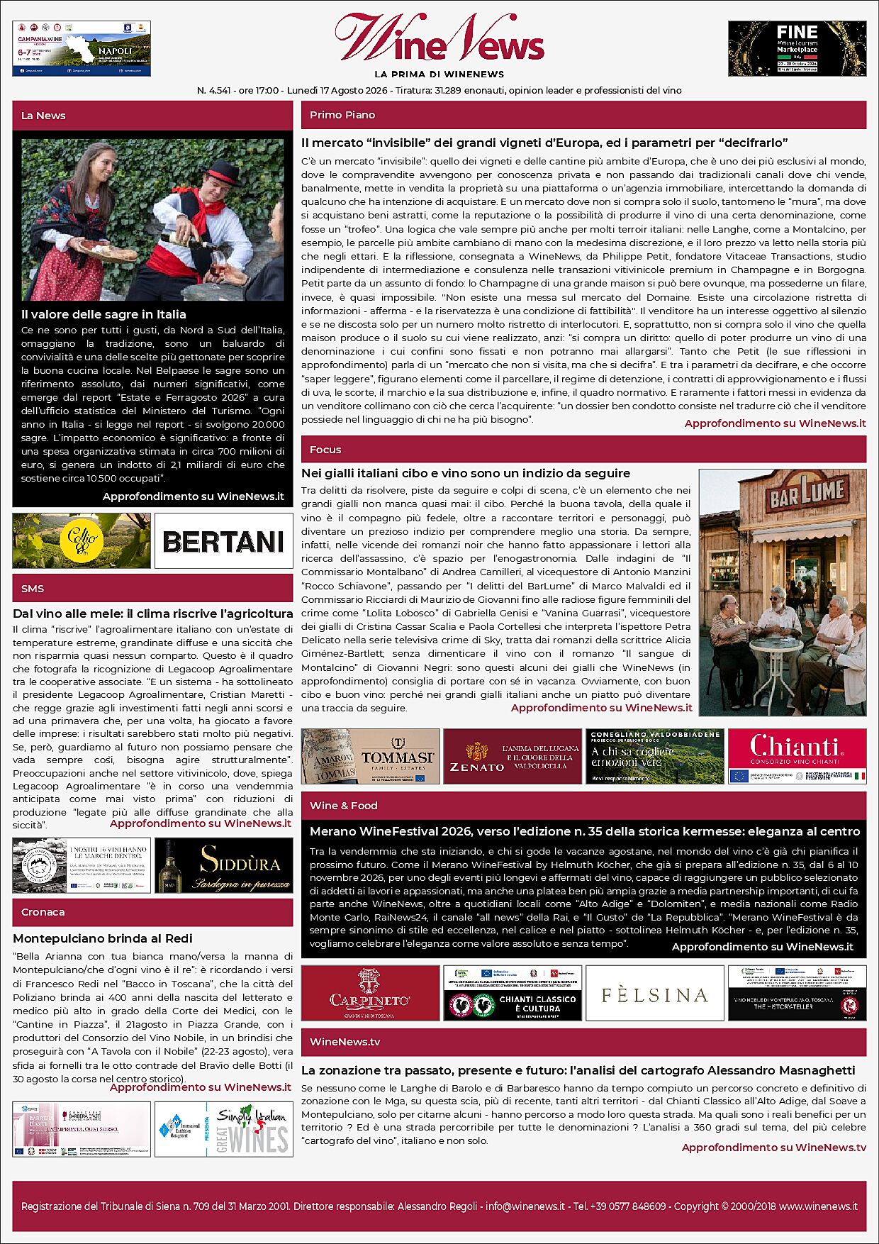 La Prima di WineNews
