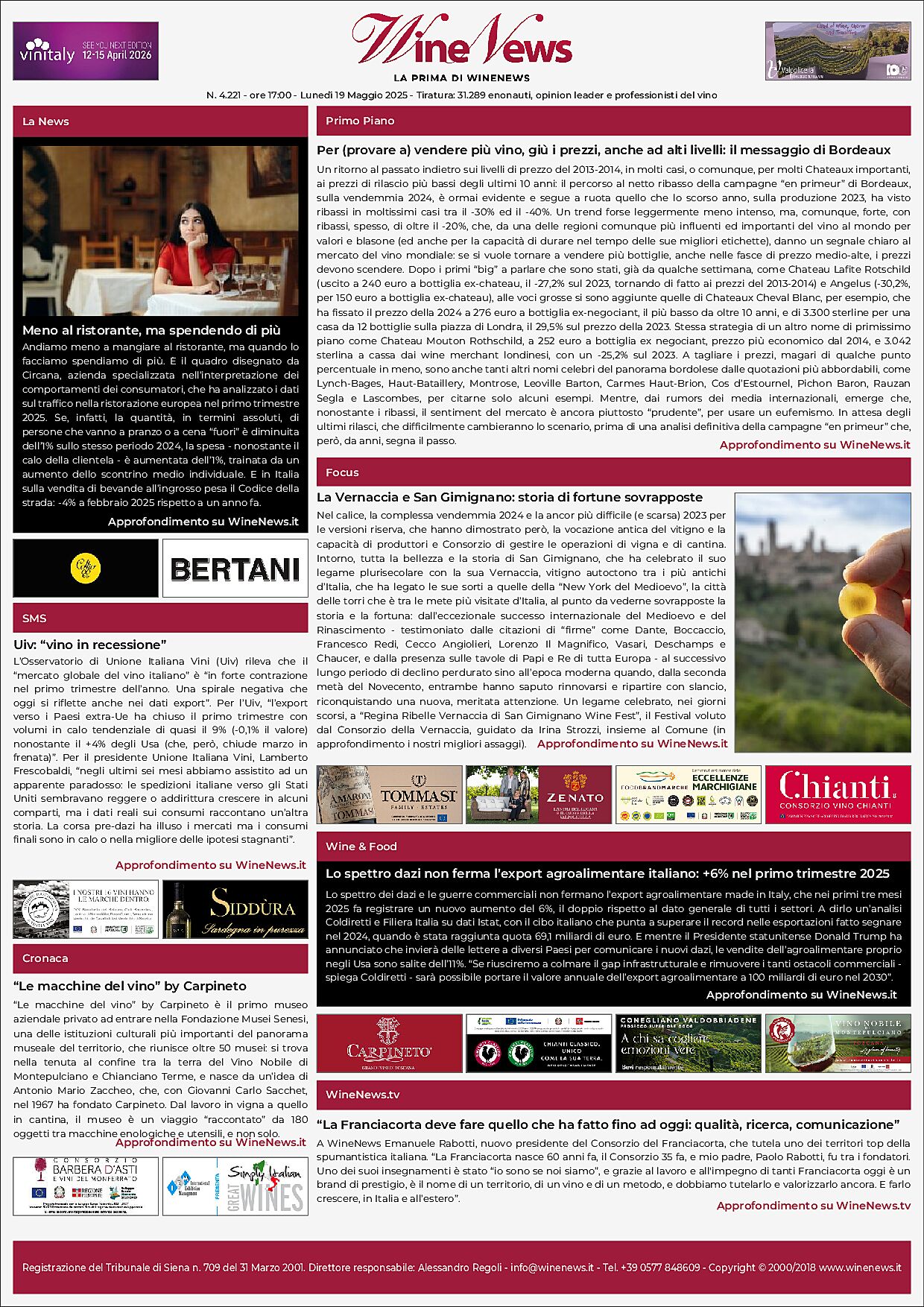 La Prima di WineNews