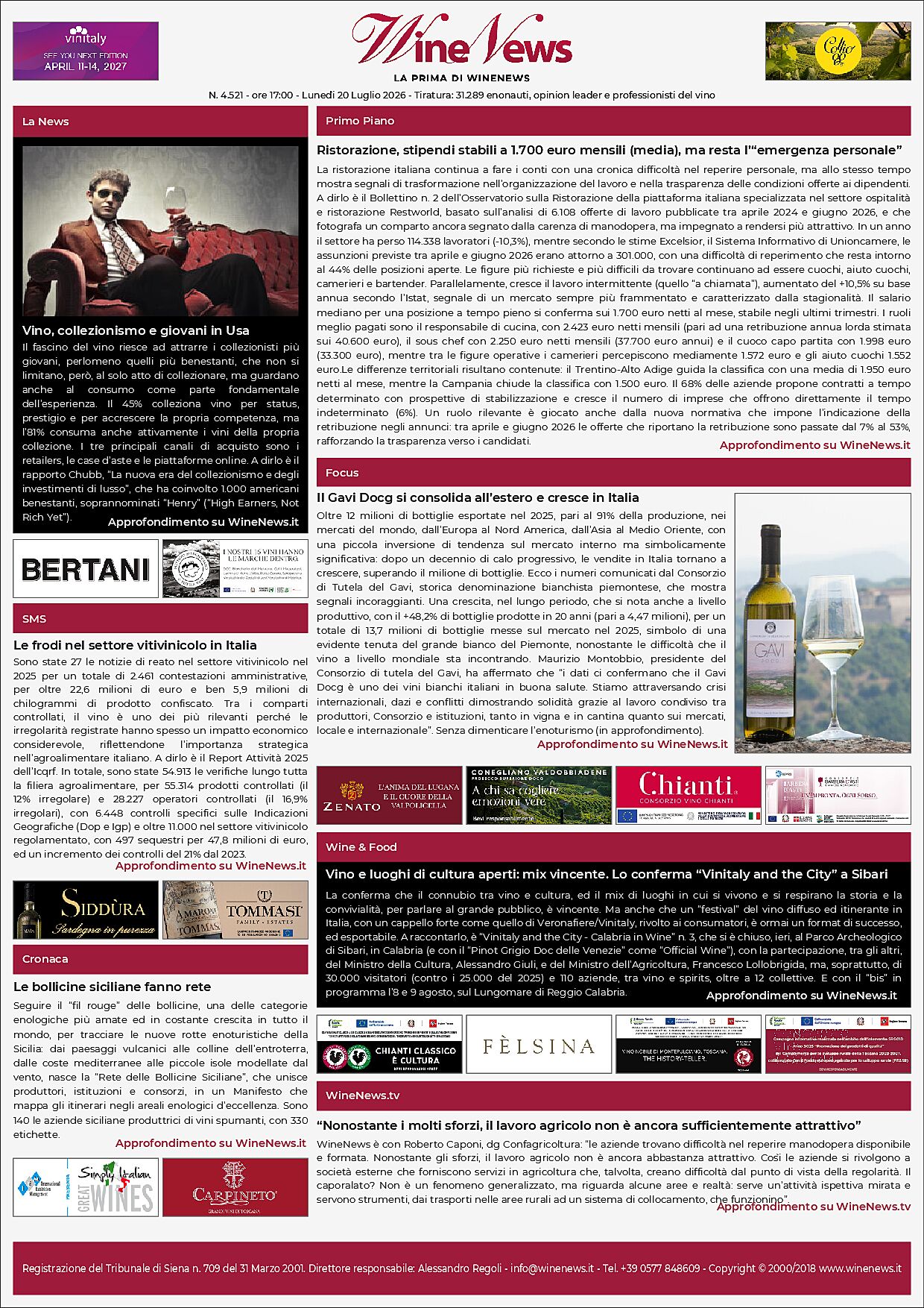 La Prima di WineNews