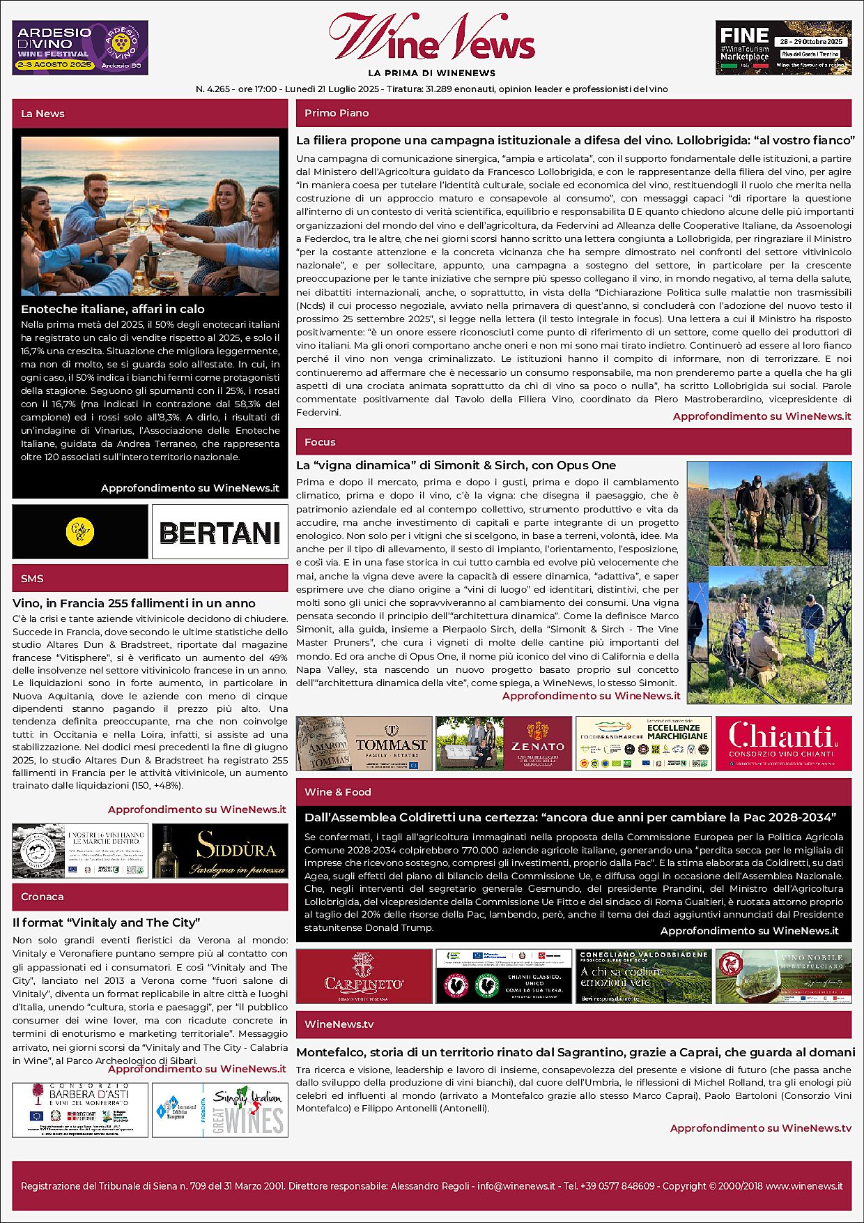 La Prima di WineNews