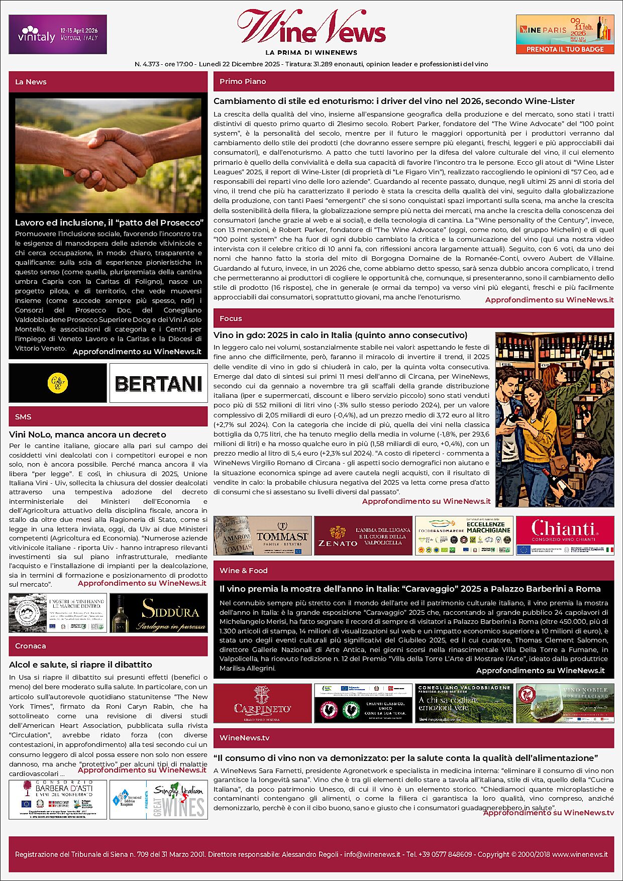 La Prima di WineNews