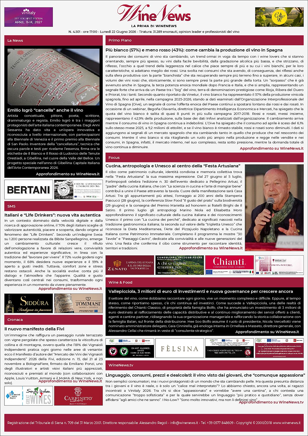 La Prima di WineNews