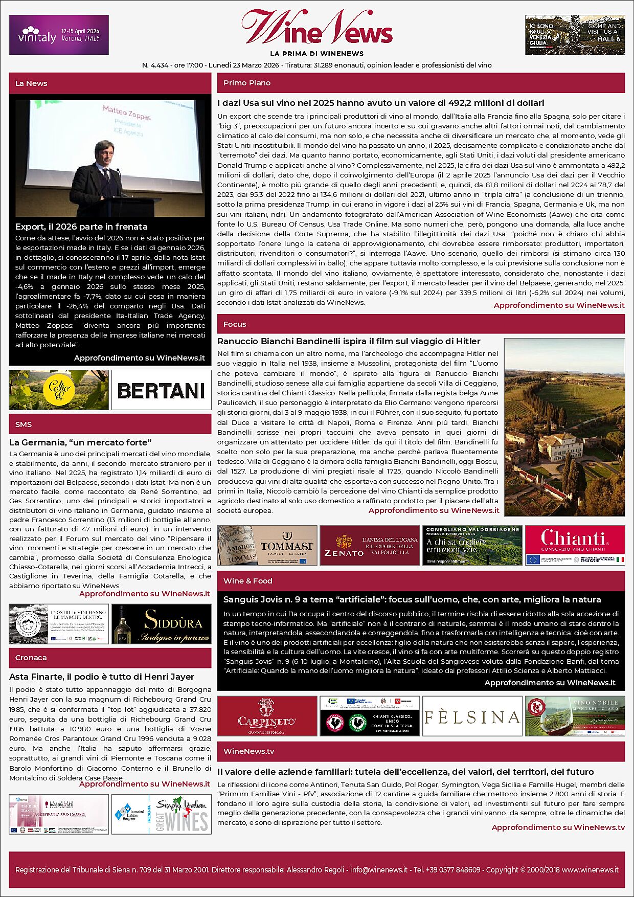 La Prima di WineNews