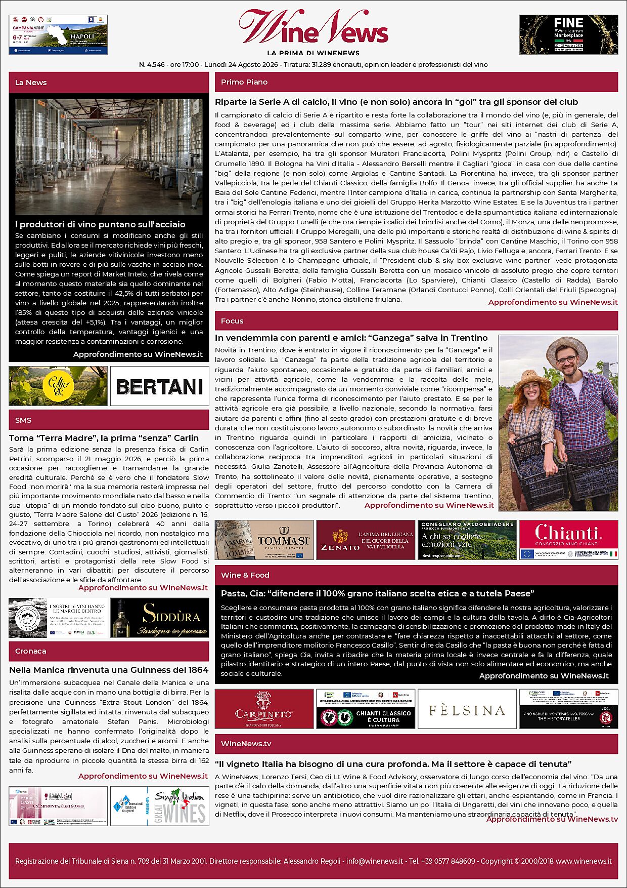 La Prima di WineNews