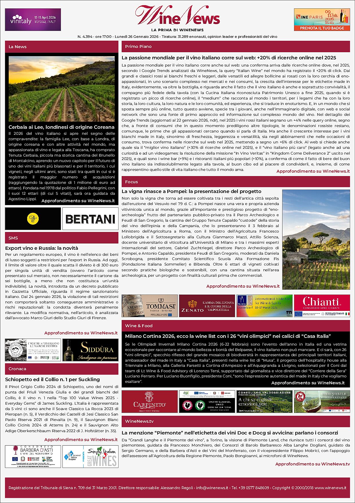 La Prima di WineNews