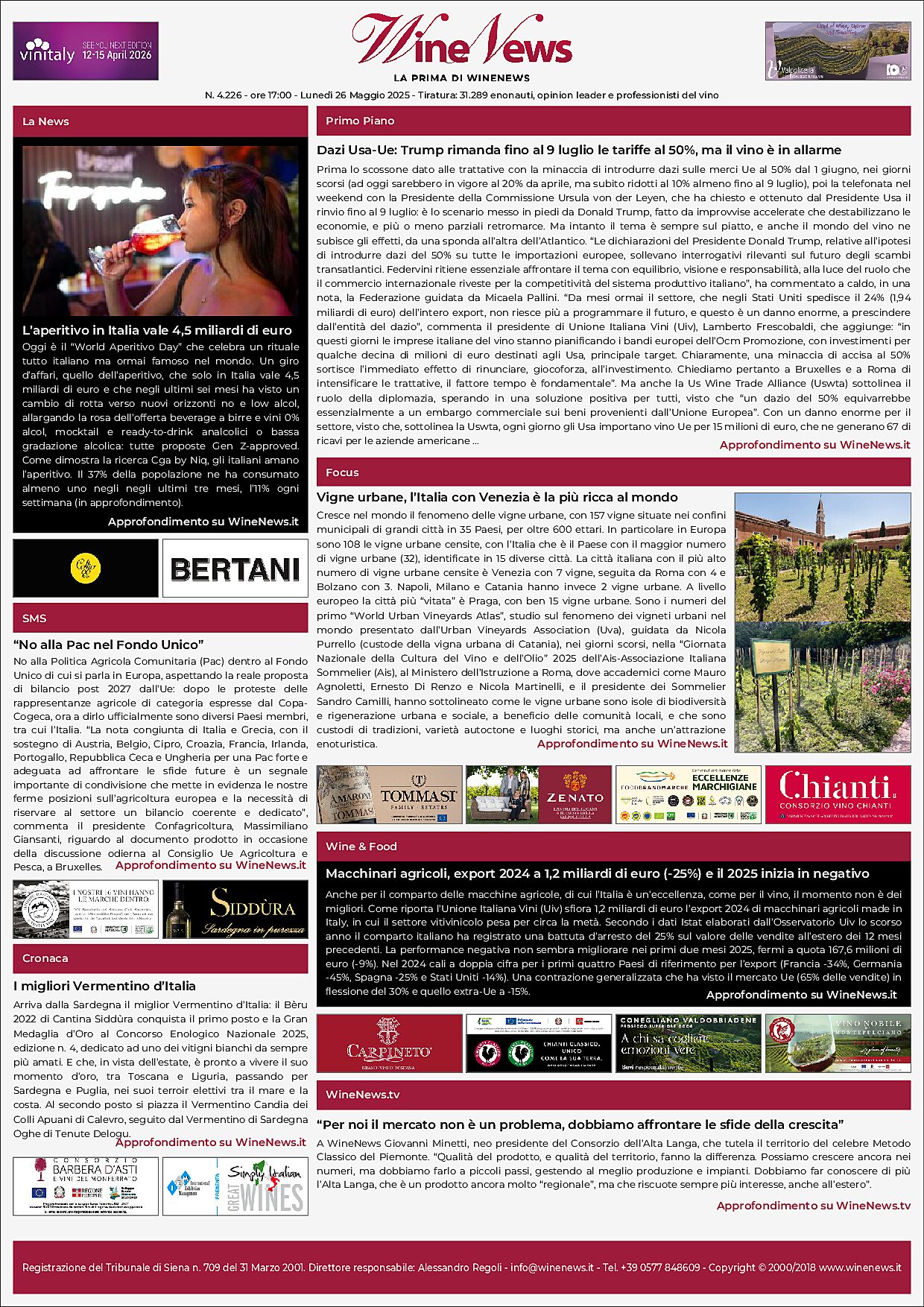 La Prima di WineNews